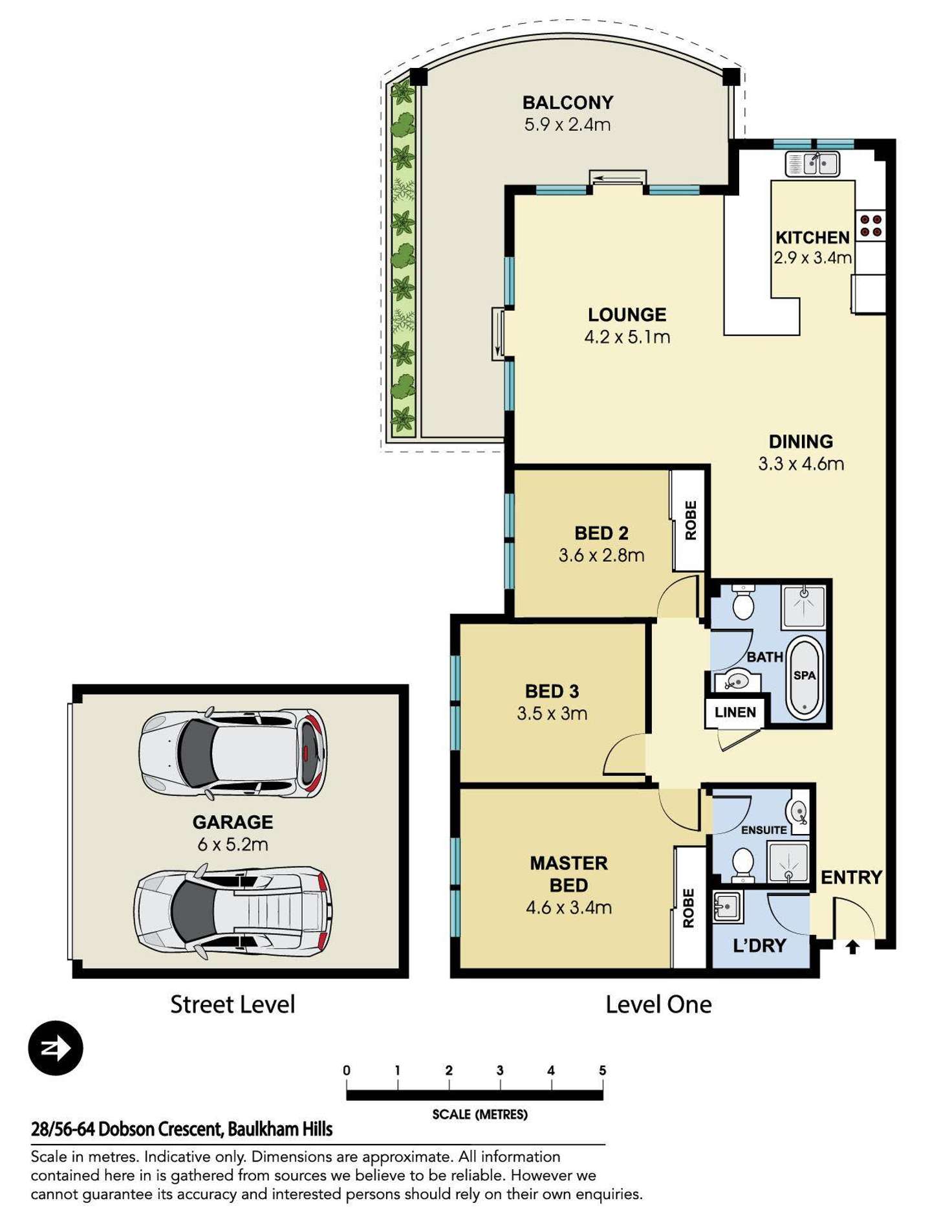 Floorplan of Homely apartment listing, 28/56-64 Dobson Crescent, Baulkham Hills NSW 2153