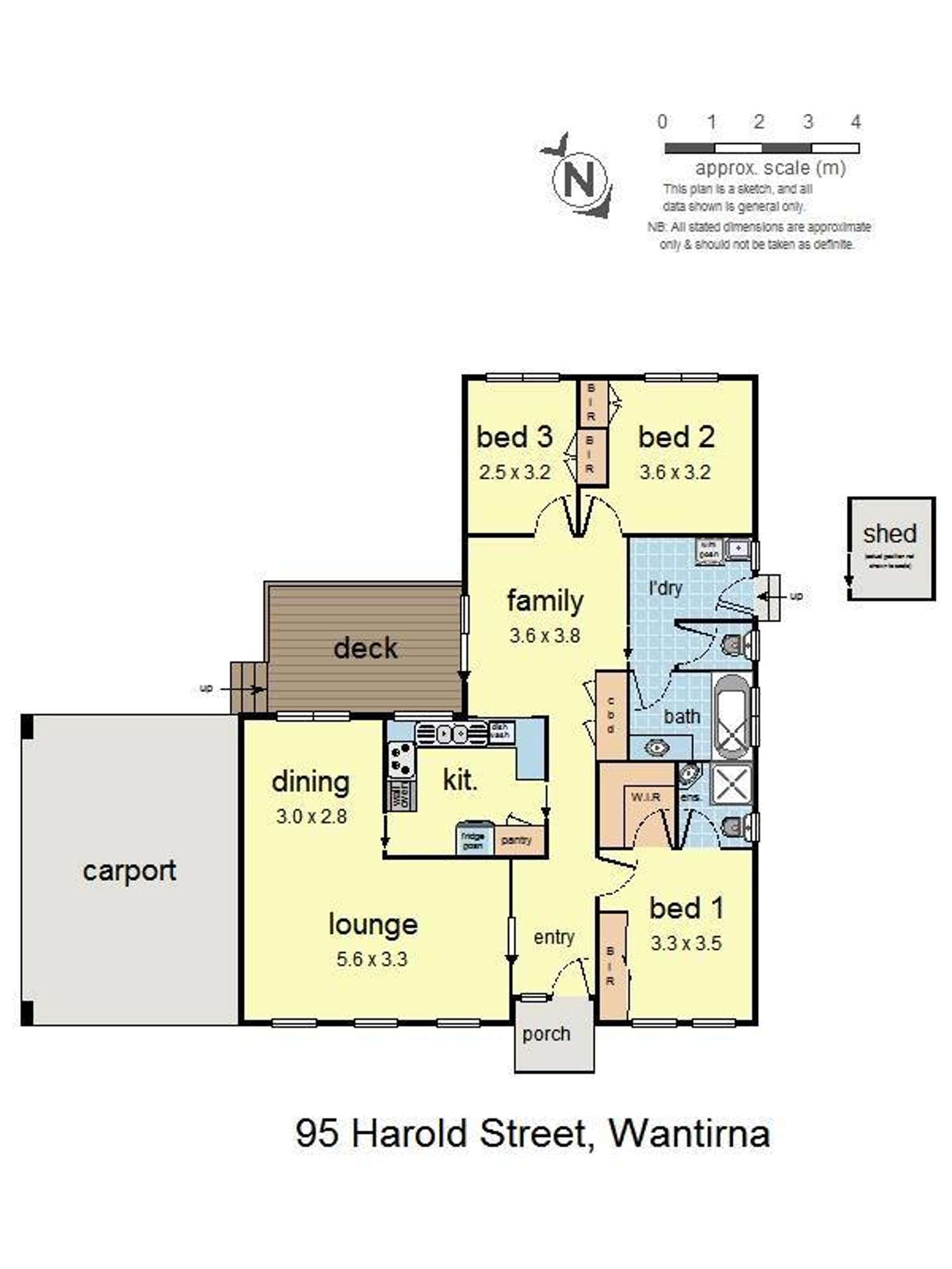 Floorplan of Homely house listing, 95 Harold Street, Wantirna VIC 3152