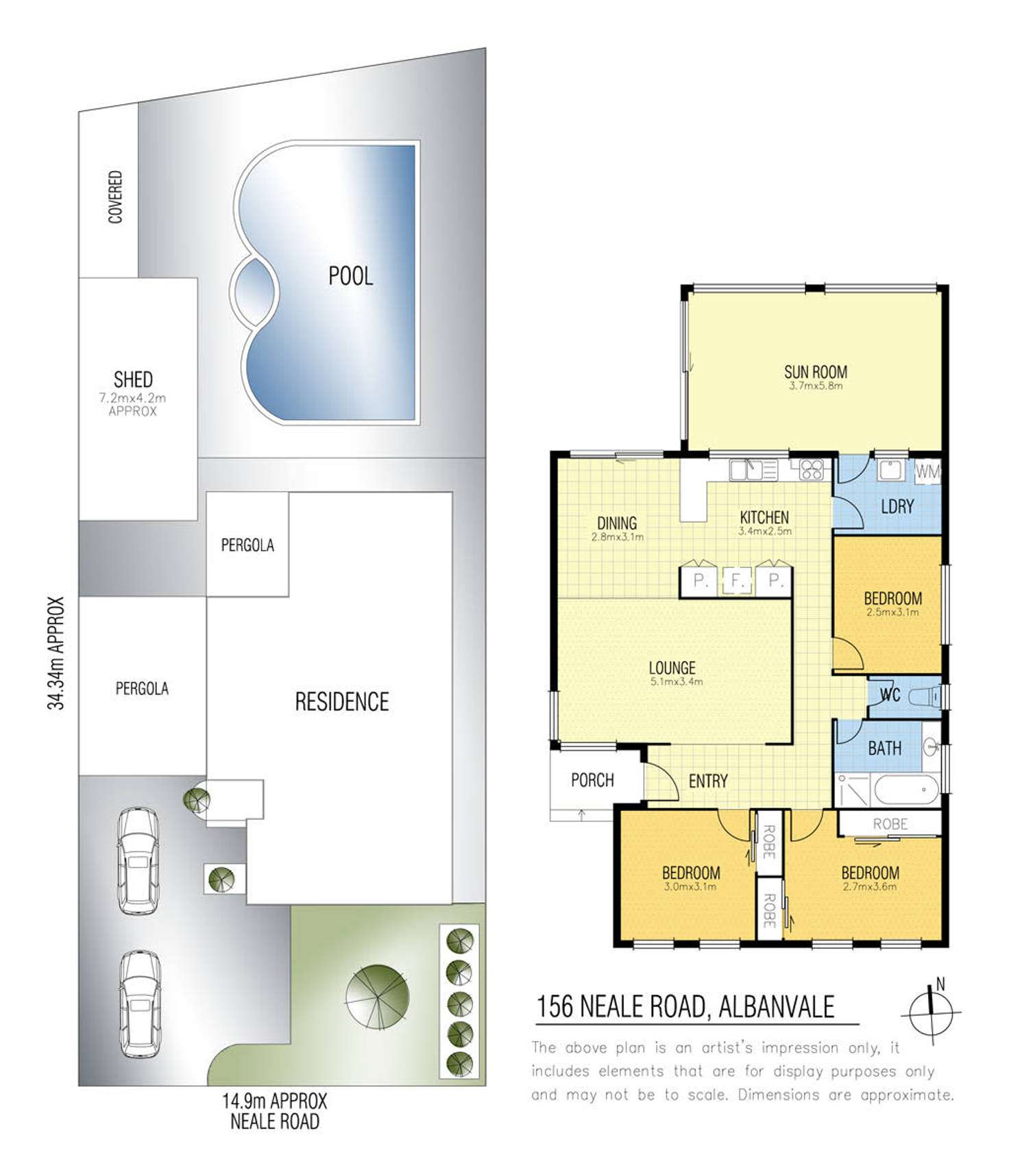 Floorplan of Homely house listing, 156 Neale Road, Albanvale VIC 3021