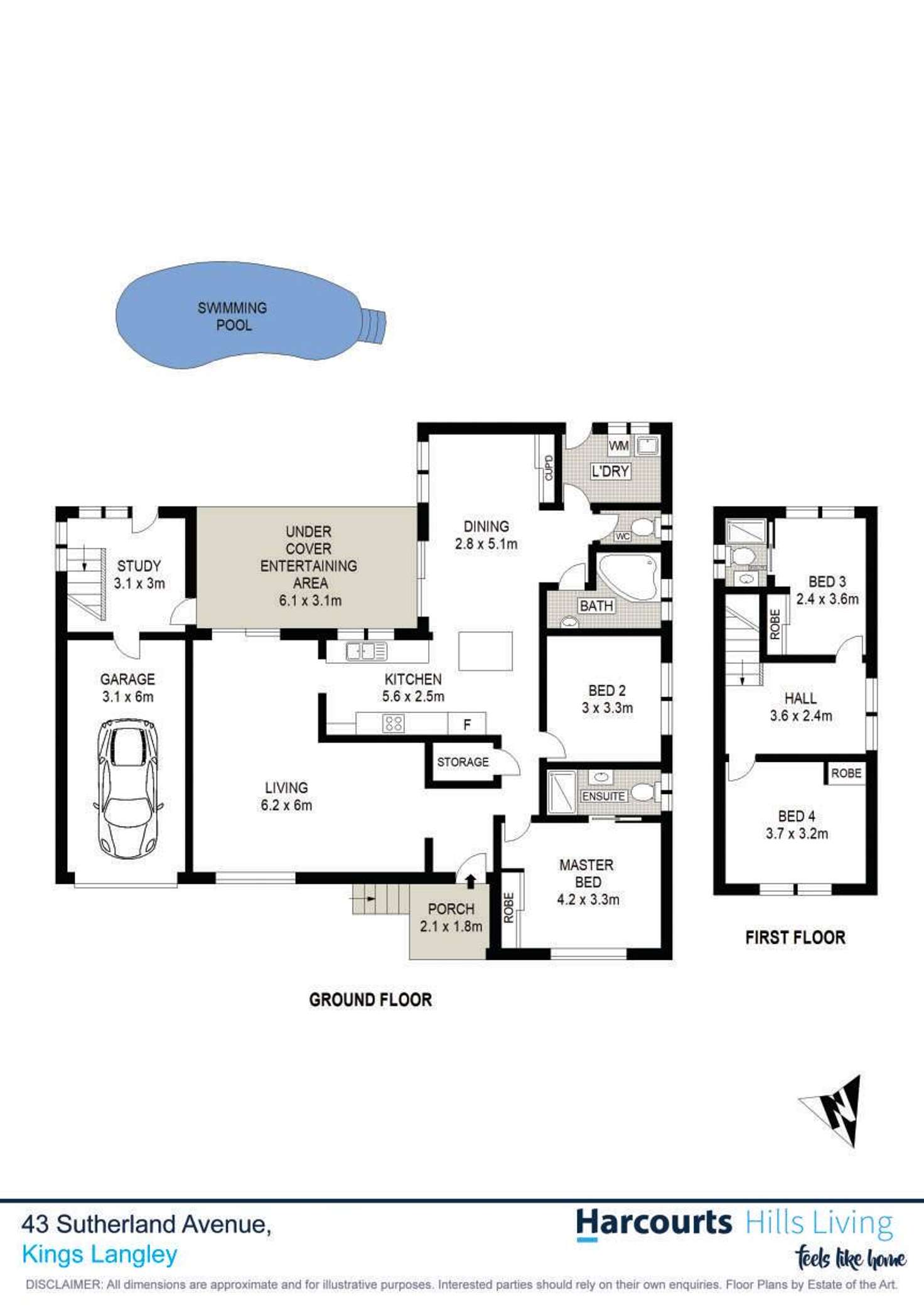 Floorplan of Homely house listing, 43 Sutherland Avenue, Kings Langley NSW 2147