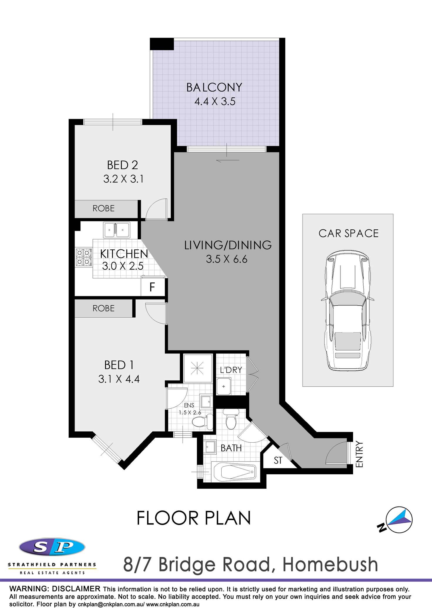 Floorplan of Homely apartment listing, 8/7-11 Bridge Road, Homebush NSW 2140