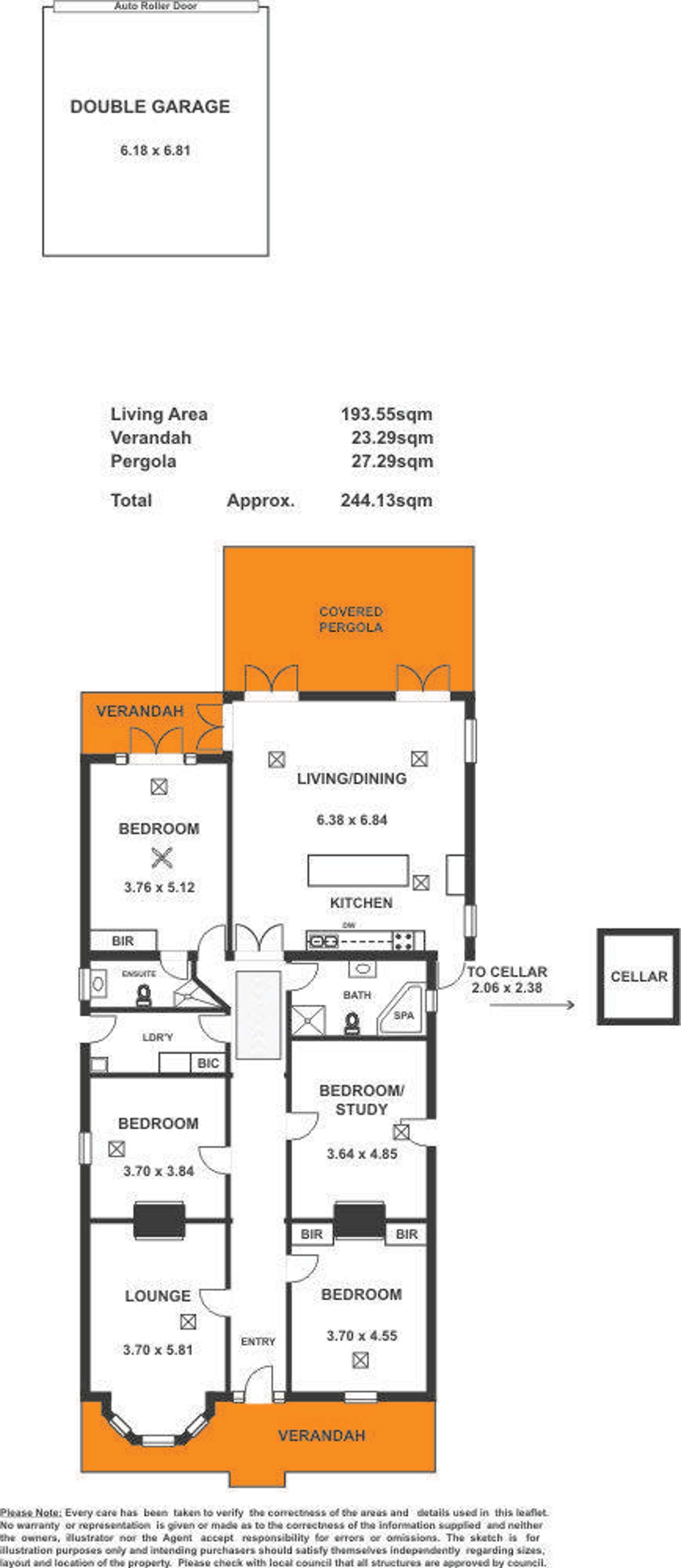 Floorplan of Homely house listing, 112 Frederick Street, Evandale SA 5069