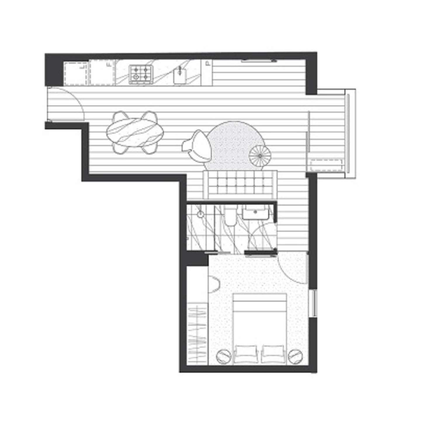 Floorplan of Homely apartment listing, 309/518 Swanston Street, Carlton VIC 3053