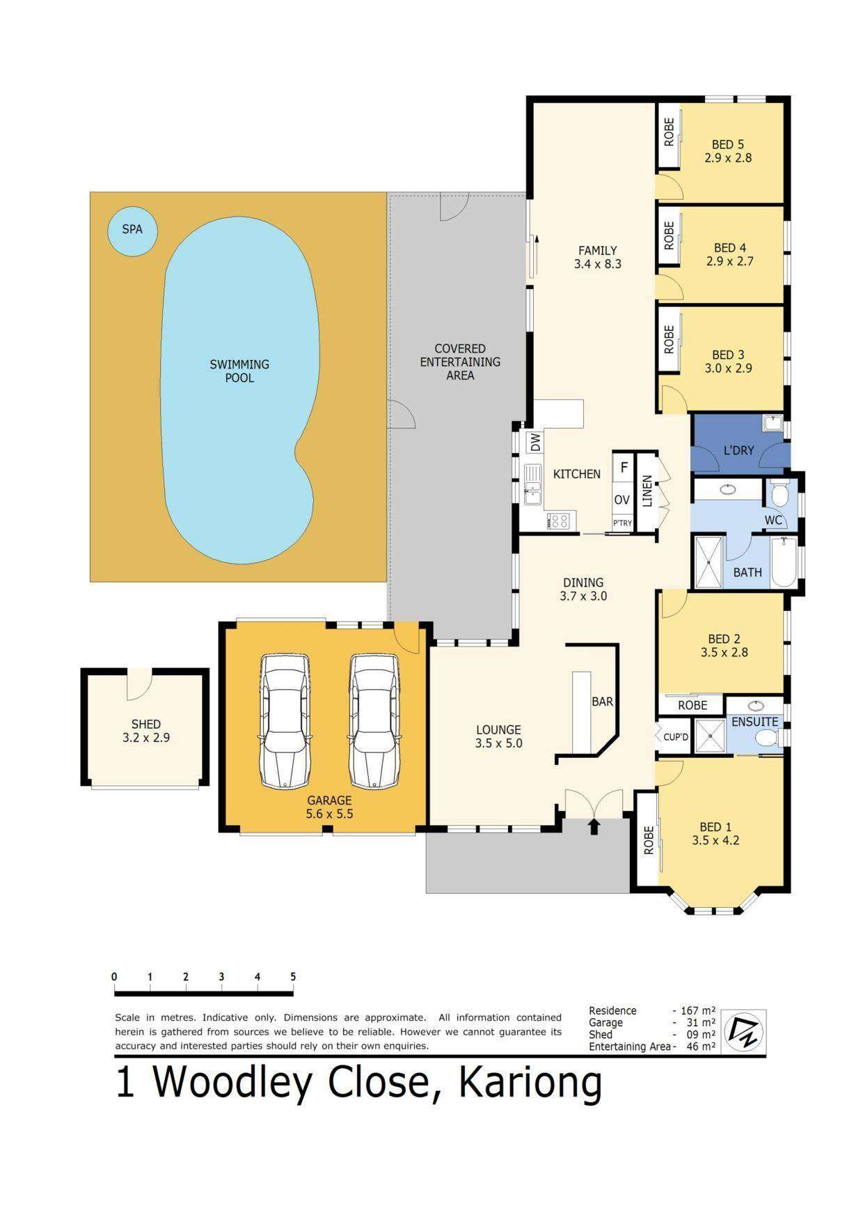 Floorplan of Homely house listing, 1 Woodley Close, Kariong NSW 2250