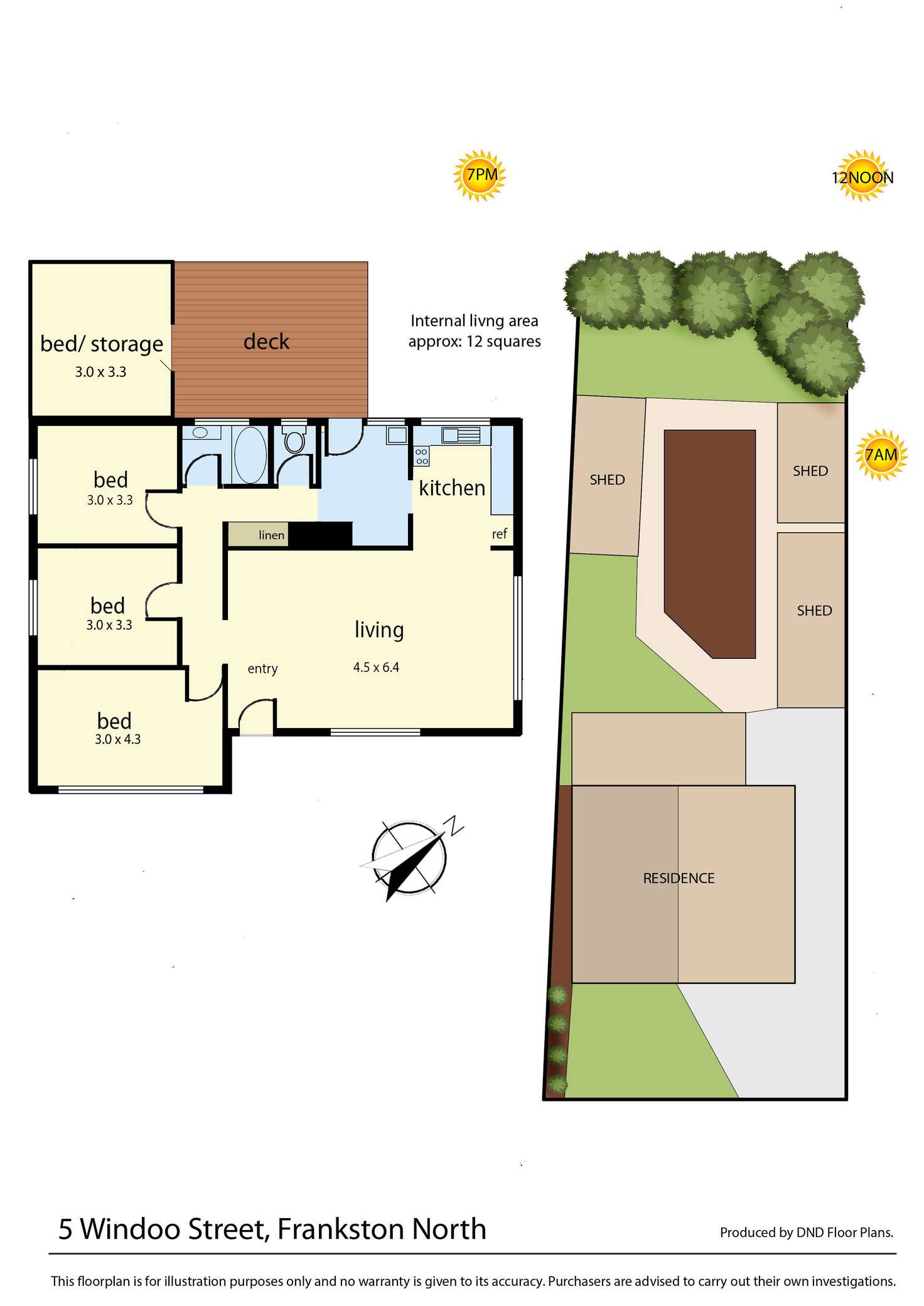 Floorplan of Homely house listing, 5 Windoo Street, Frankston North VIC 3200