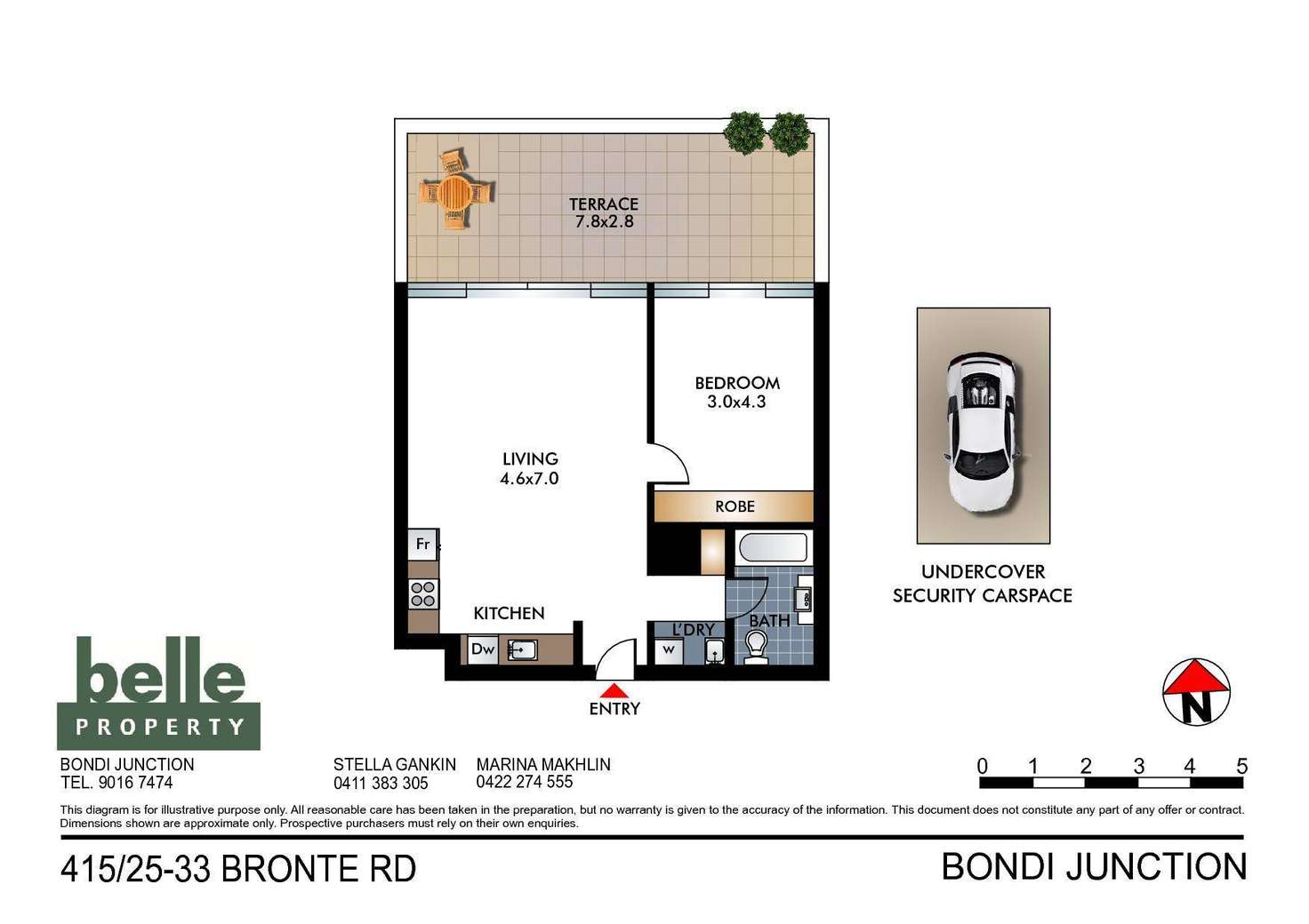 Floorplan of Homely apartment listing, 415/25-33 Bronte Road, Bondi Junction NSW 2022