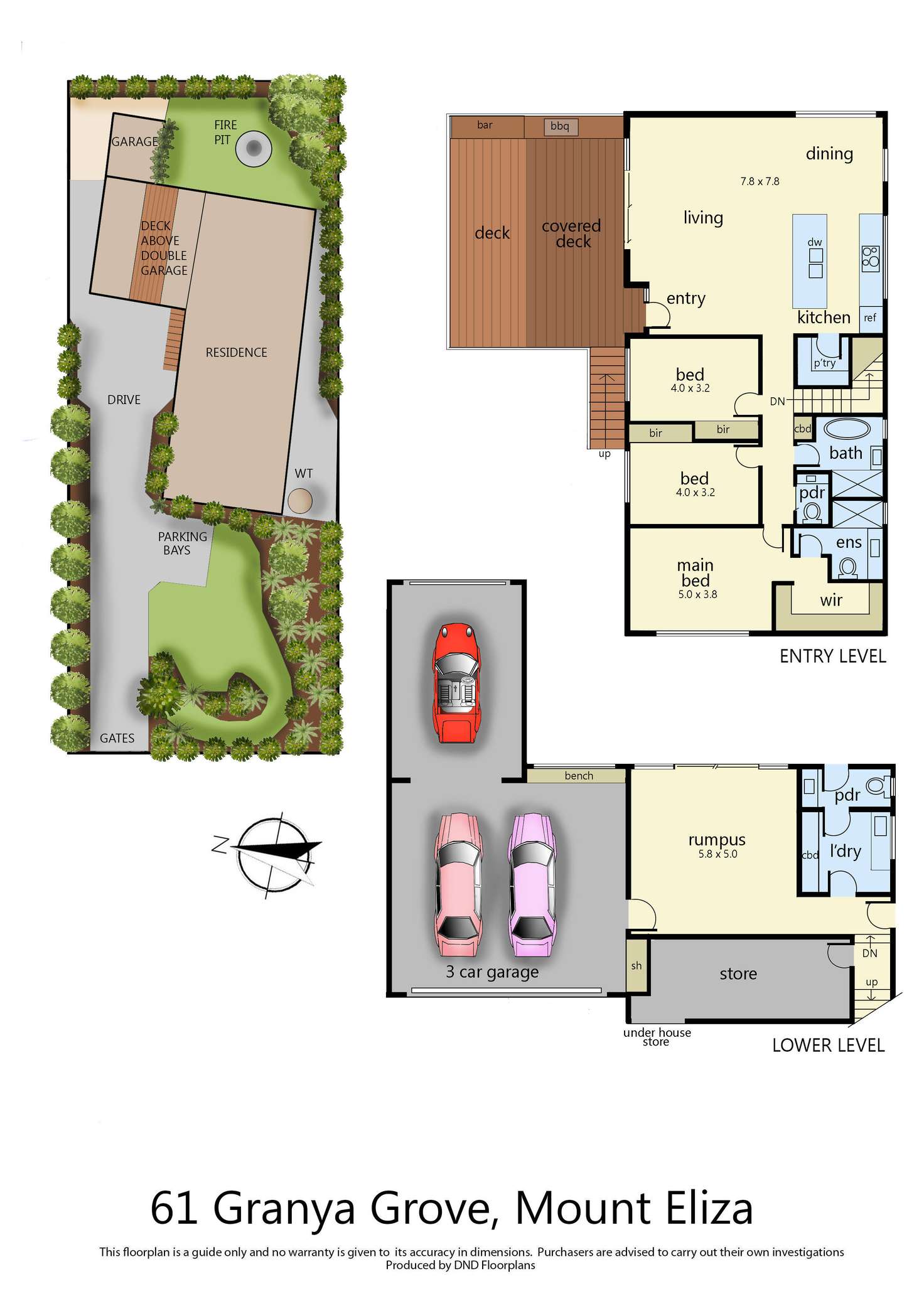 Floorplan of Homely house listing, 61 Granya Grove, Mount Eliza VIC 3930