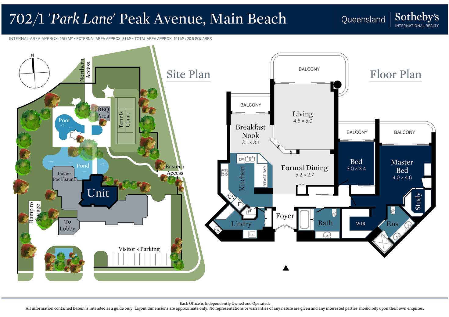 Floorplan of Homely apartment listing, 702/1 Peak Avenue, Main Beach QLD 4217