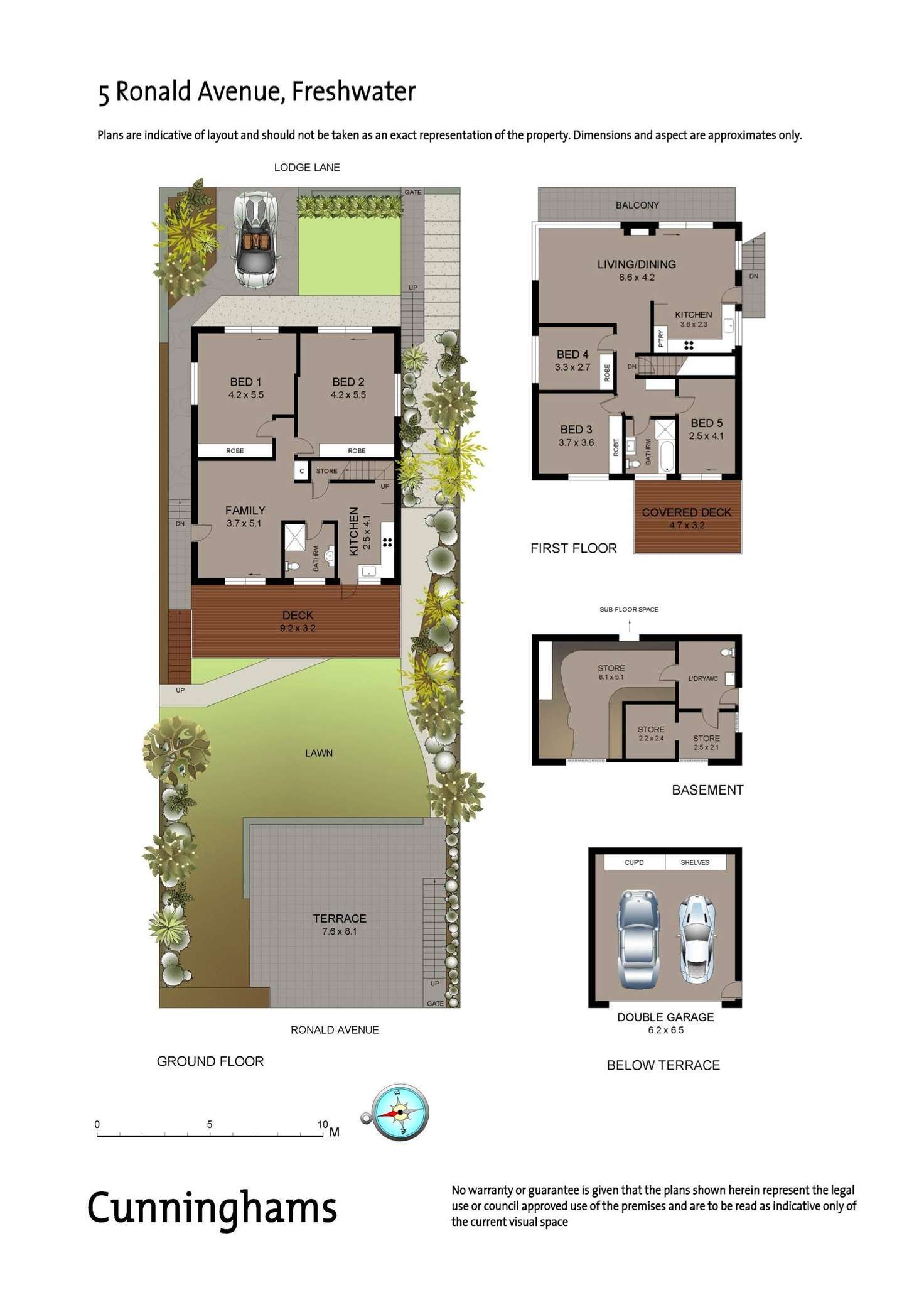 Floorplan of Homely house listing, 5 Ronald Avenue, Freshwater NSW 2096