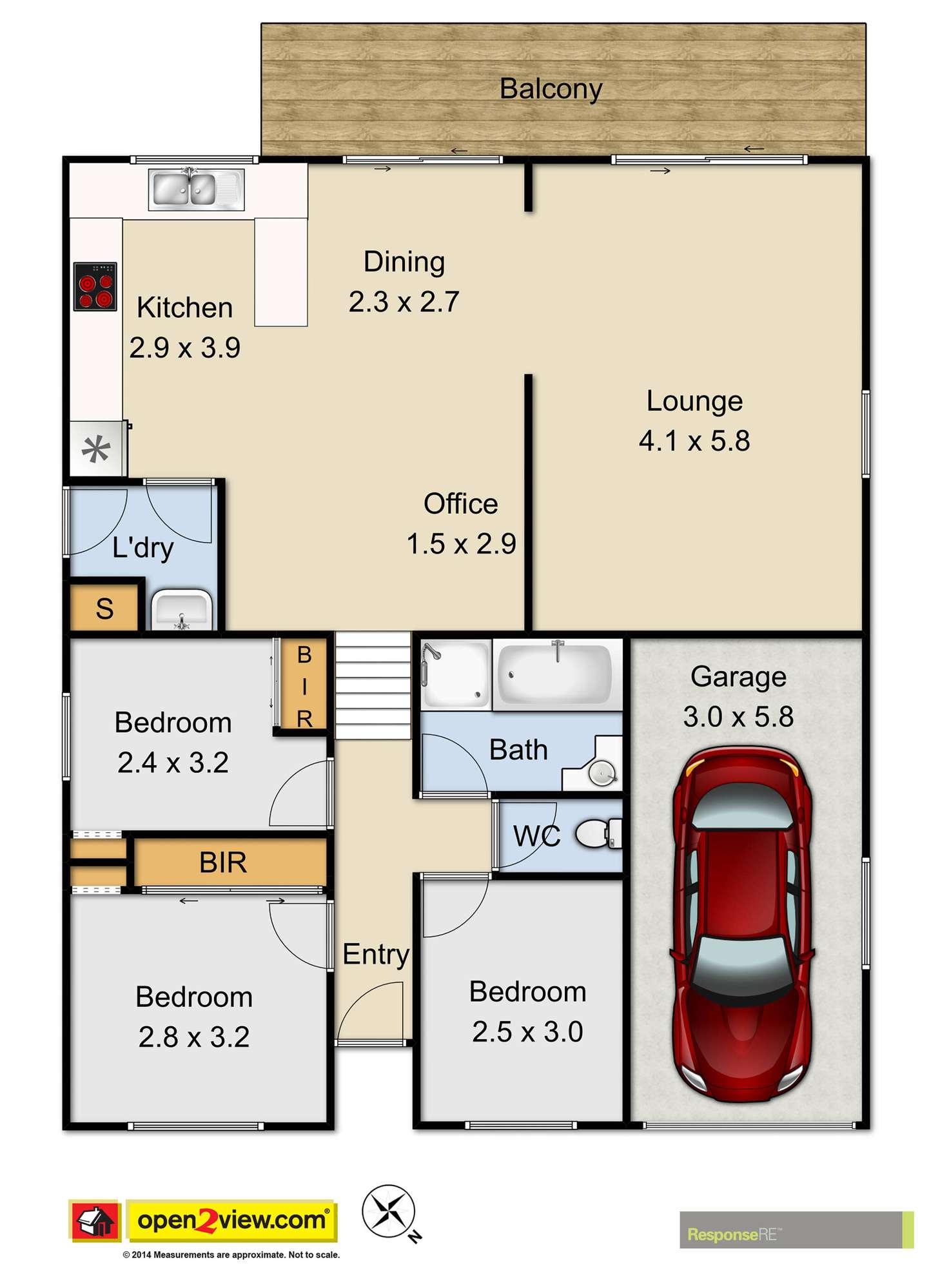 Floorplan of Homely house listing, 66 Nairana Drive, Marayong NSW 2148