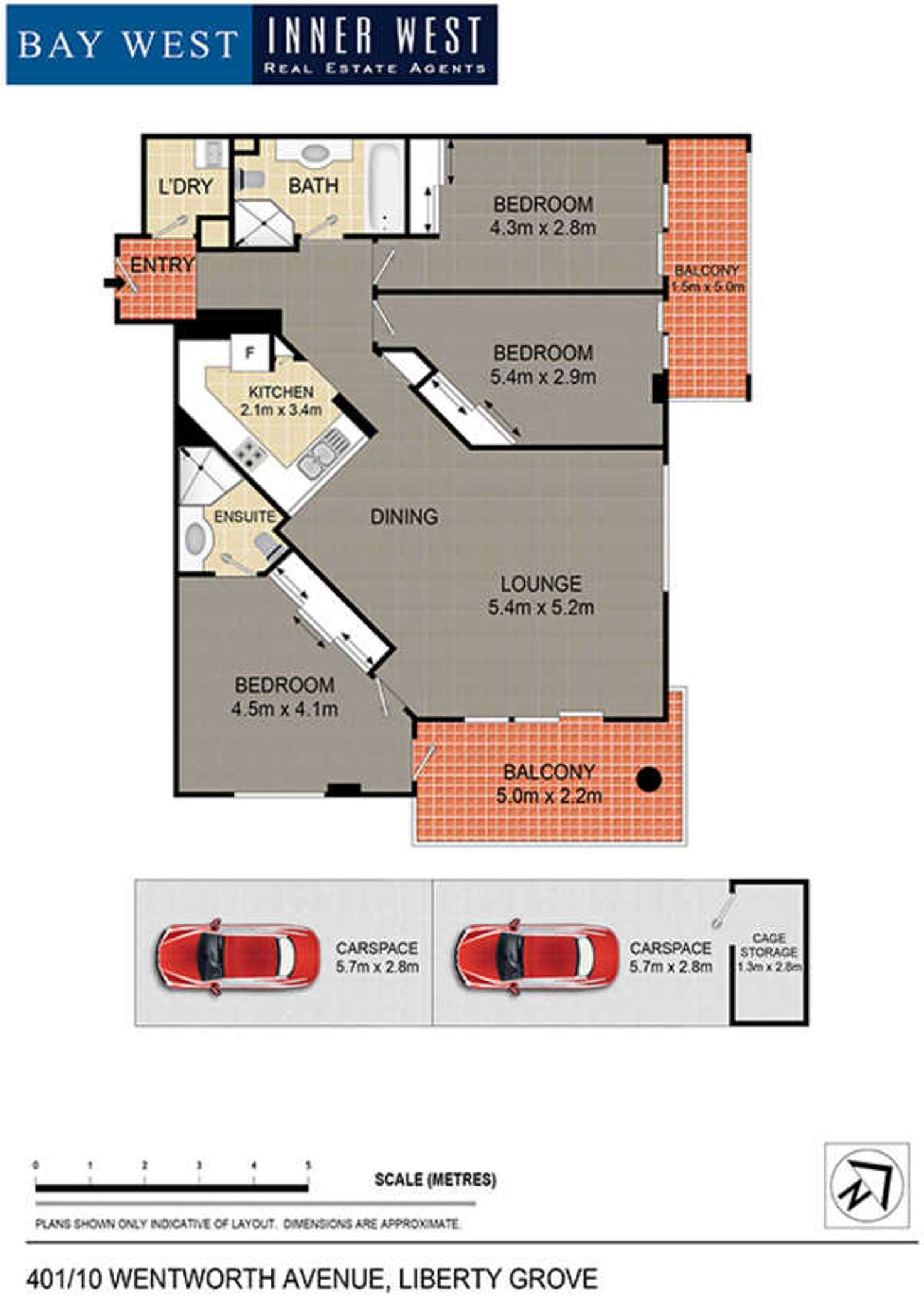 Floorplan of Homely apartment listing, Level 4/401/10 Wentworth Drive, Liberty Grove NSW 2138