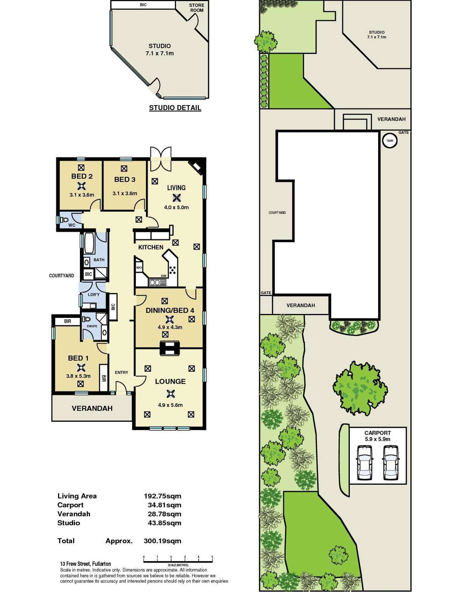 Floorplan of Homely house listing, 13 Frew Street, Fullarton SA 5063