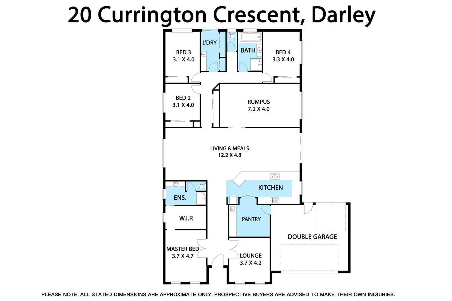 Floorplan of Homely house listing, 20 Currington Crescent, Bacchus Marsh VIC 3340