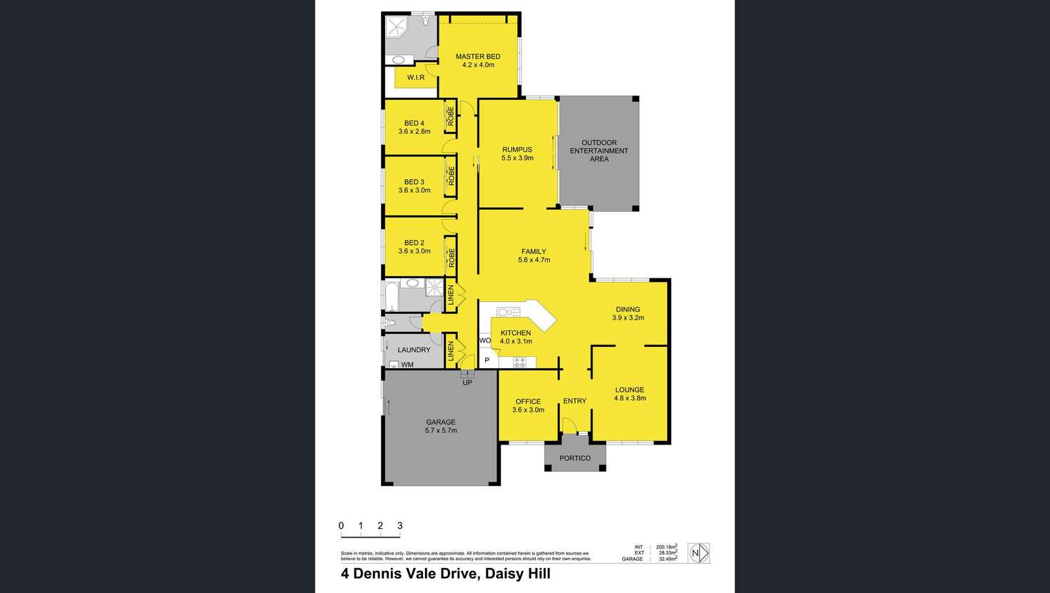 Floorplan of Homely house listing, 4 Dennis Vale Drive, Daisy Hill QLD 4127