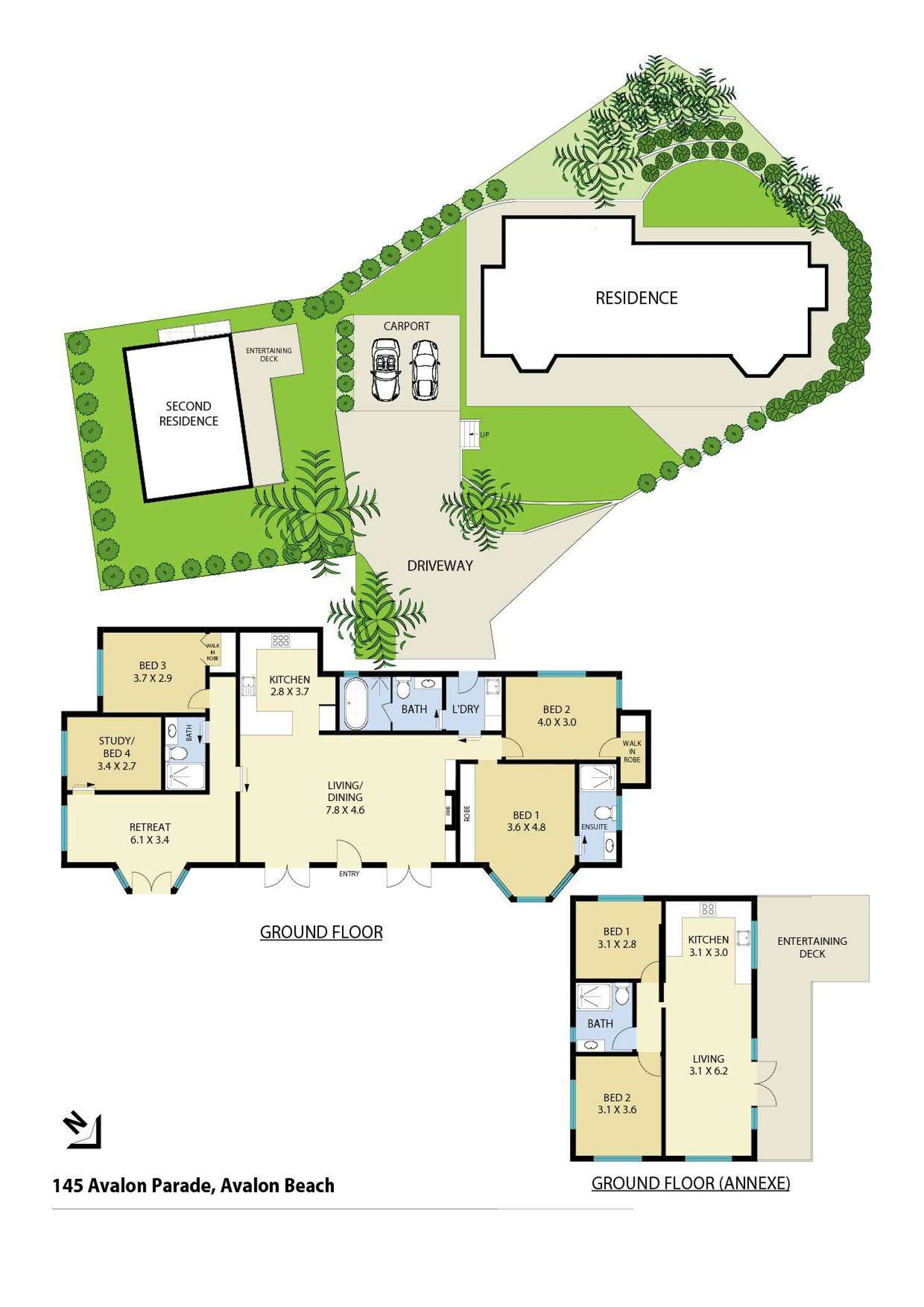 Floorplan of Homely house listing, 145 Avalon Parade, Avalon Beach NSW 2107