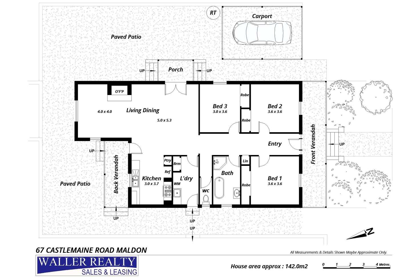 Floorplan of Homely house listing, 67 Castlemaine Road, Maldon VIC 3463