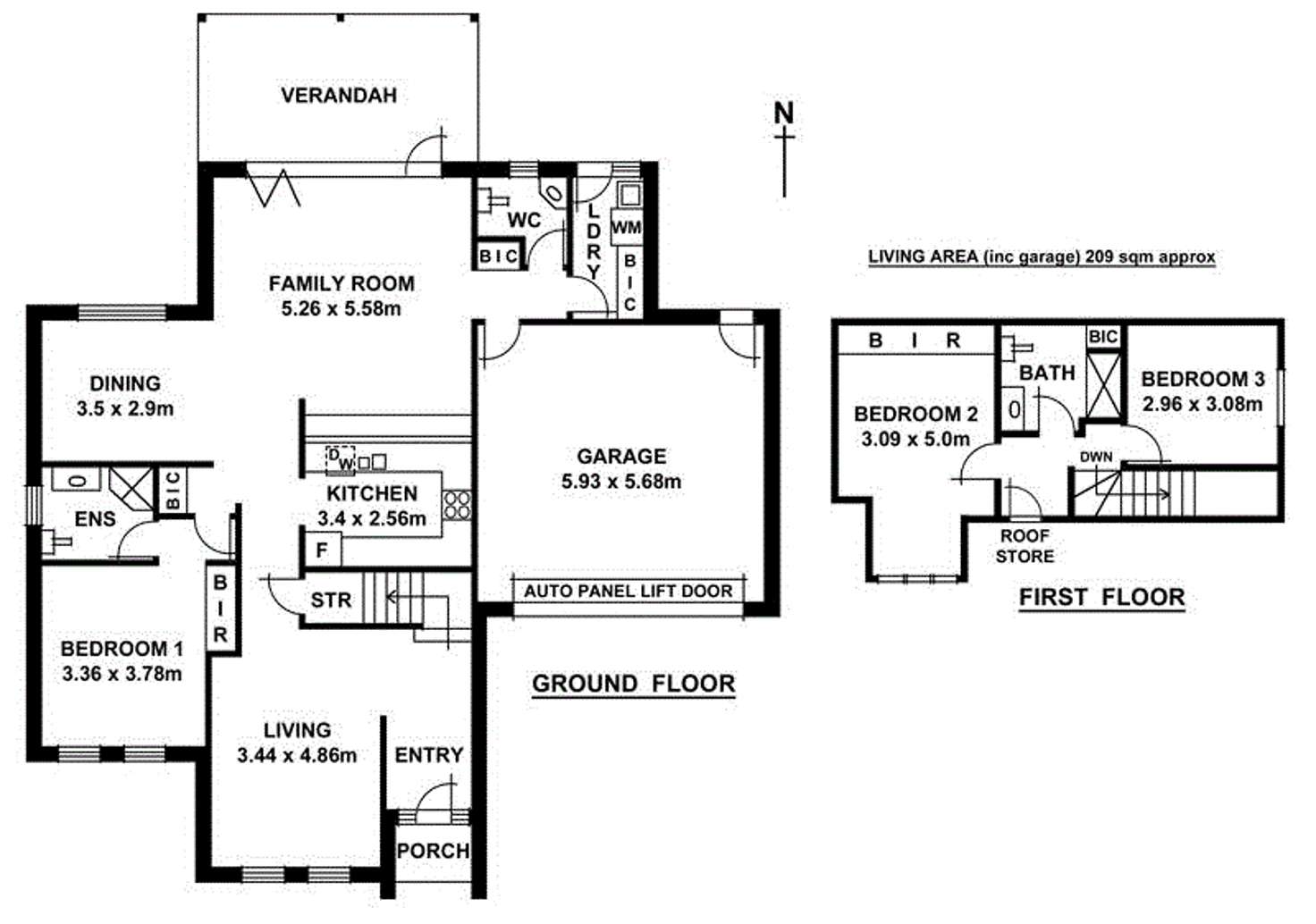 Floorplan of Homely townhouse listing, 1/2A Clinton Avenue, Evandale SA 5069