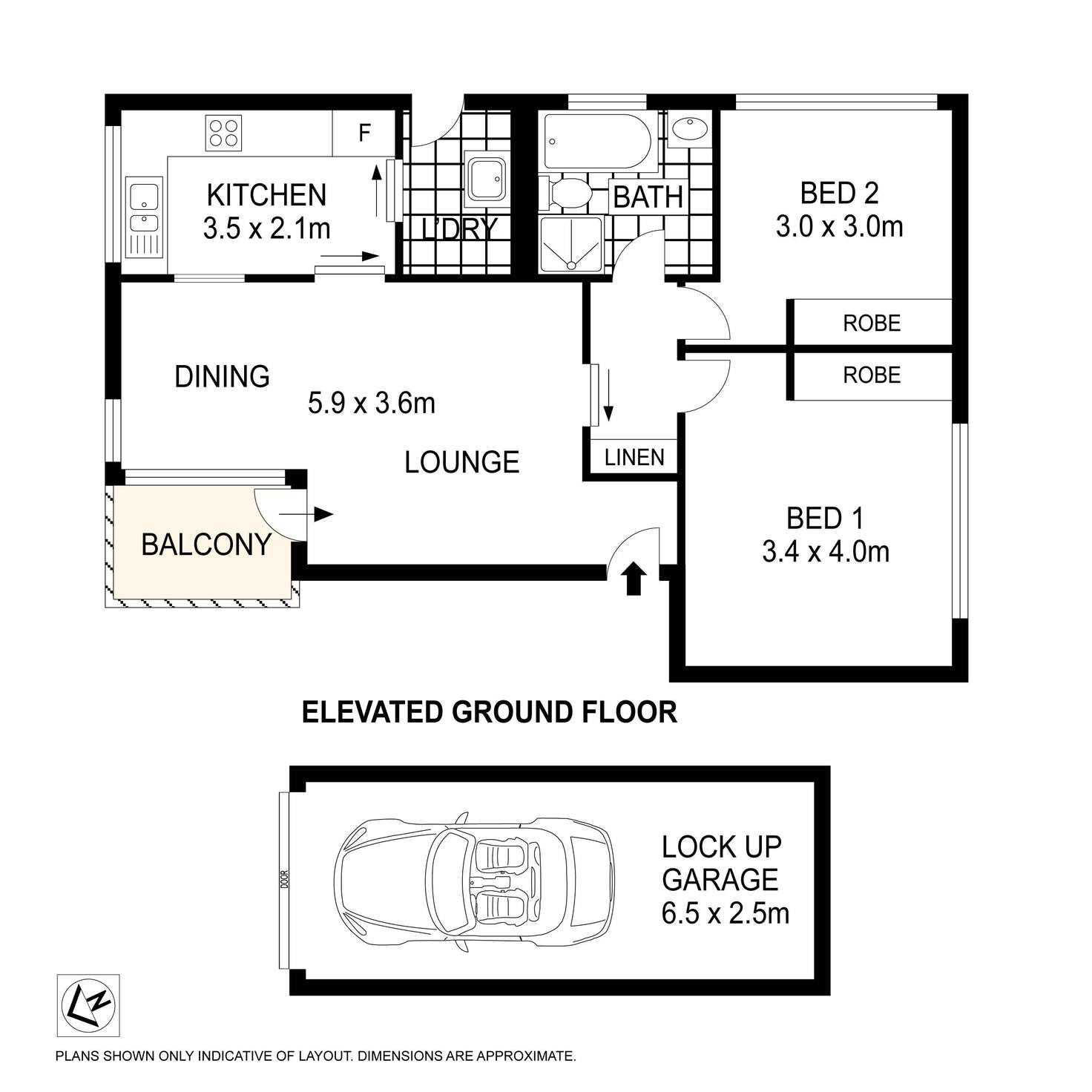 Floorplan of Homely unit listing, 1/7 The Avenue, Ashfield NSW 2131