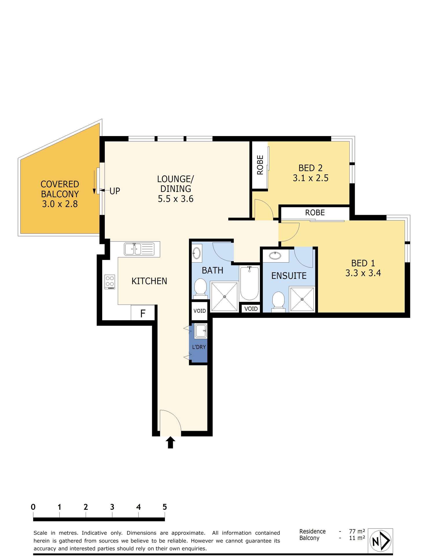 Floorplan of Homely unit listing, 271/80 John Whiteway Drive, Gosford NSW 2250