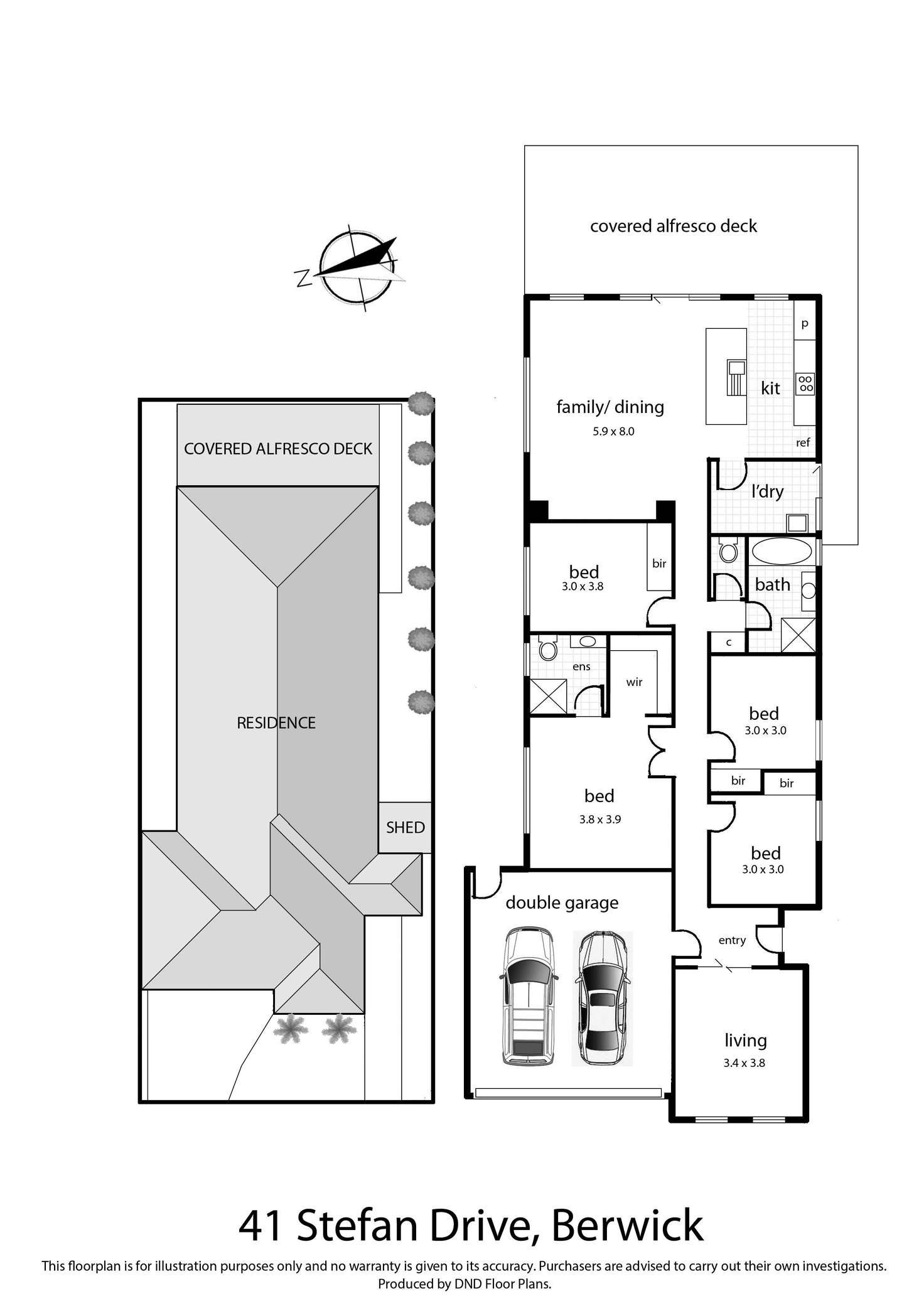 Floorplan of Homely house listing, 41 Stefan Drive, Berwick VIC 3806