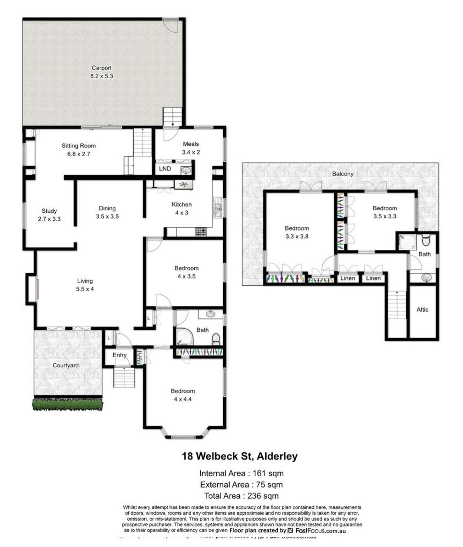 Floorplan of Homely house listing, 18 Welbeck Street, Alderley QLD 4051