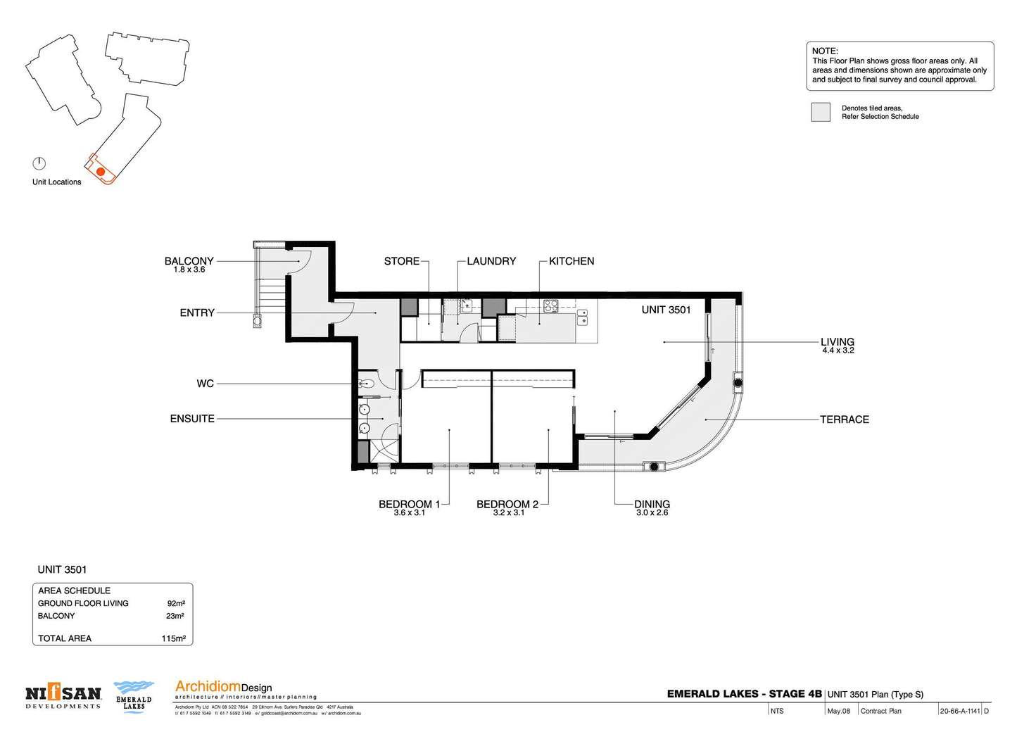 Floorplan of Homely unit listing, 1021/3029 The Boulevard, Carrara QLD 4211