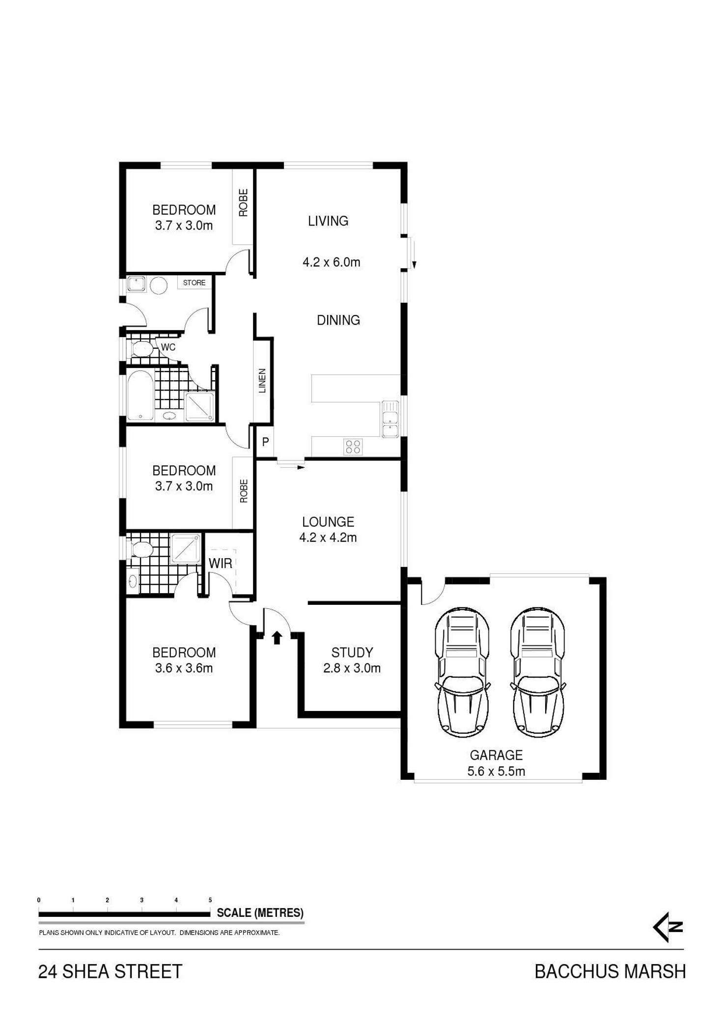 Floorplan of Homely house listing, 24 Shea Street, Bacchus Marsh VIC 3340