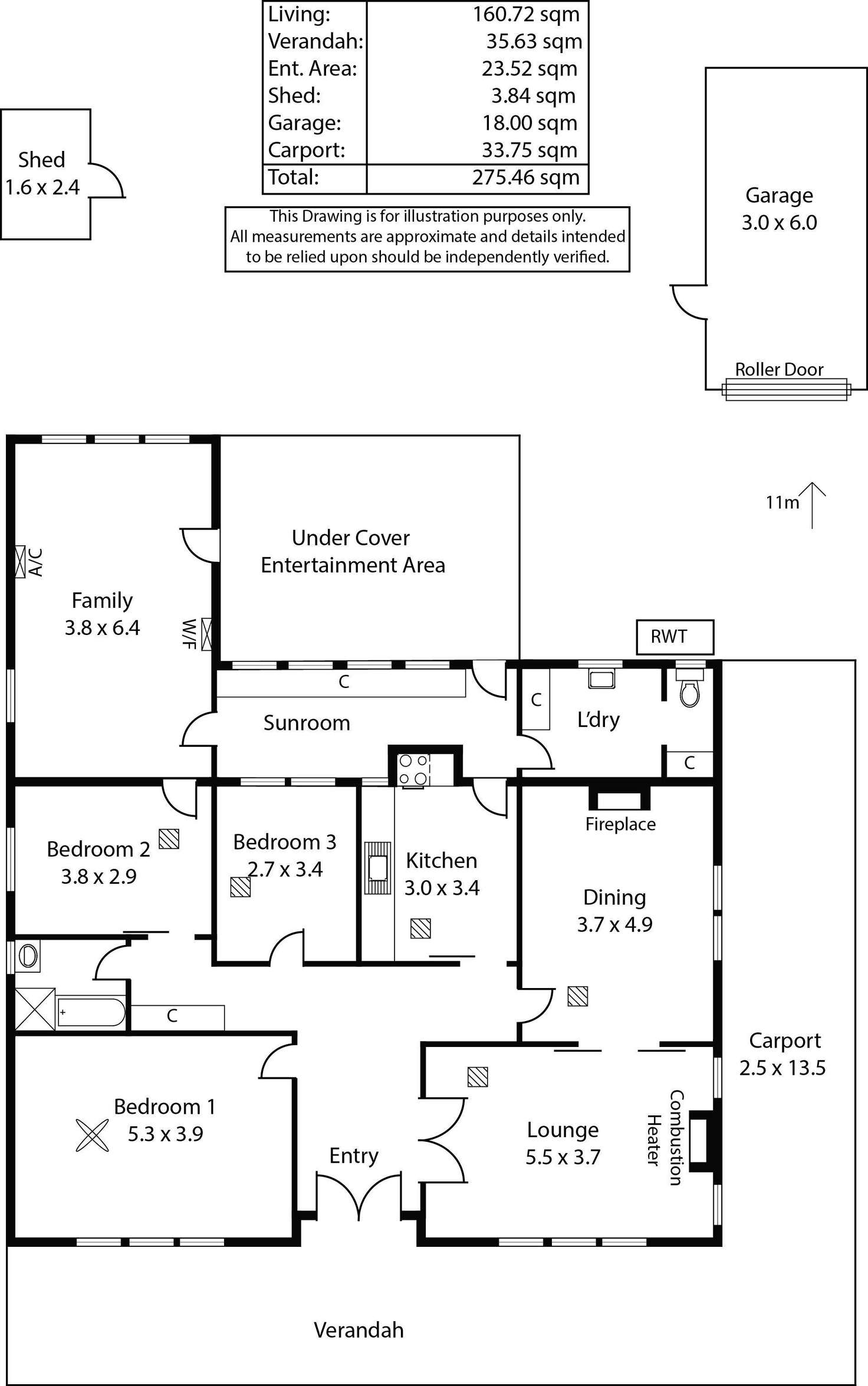 Floorplan of Homely house listing, 305 Greenhill Road, Toorak Gardens SA 5065