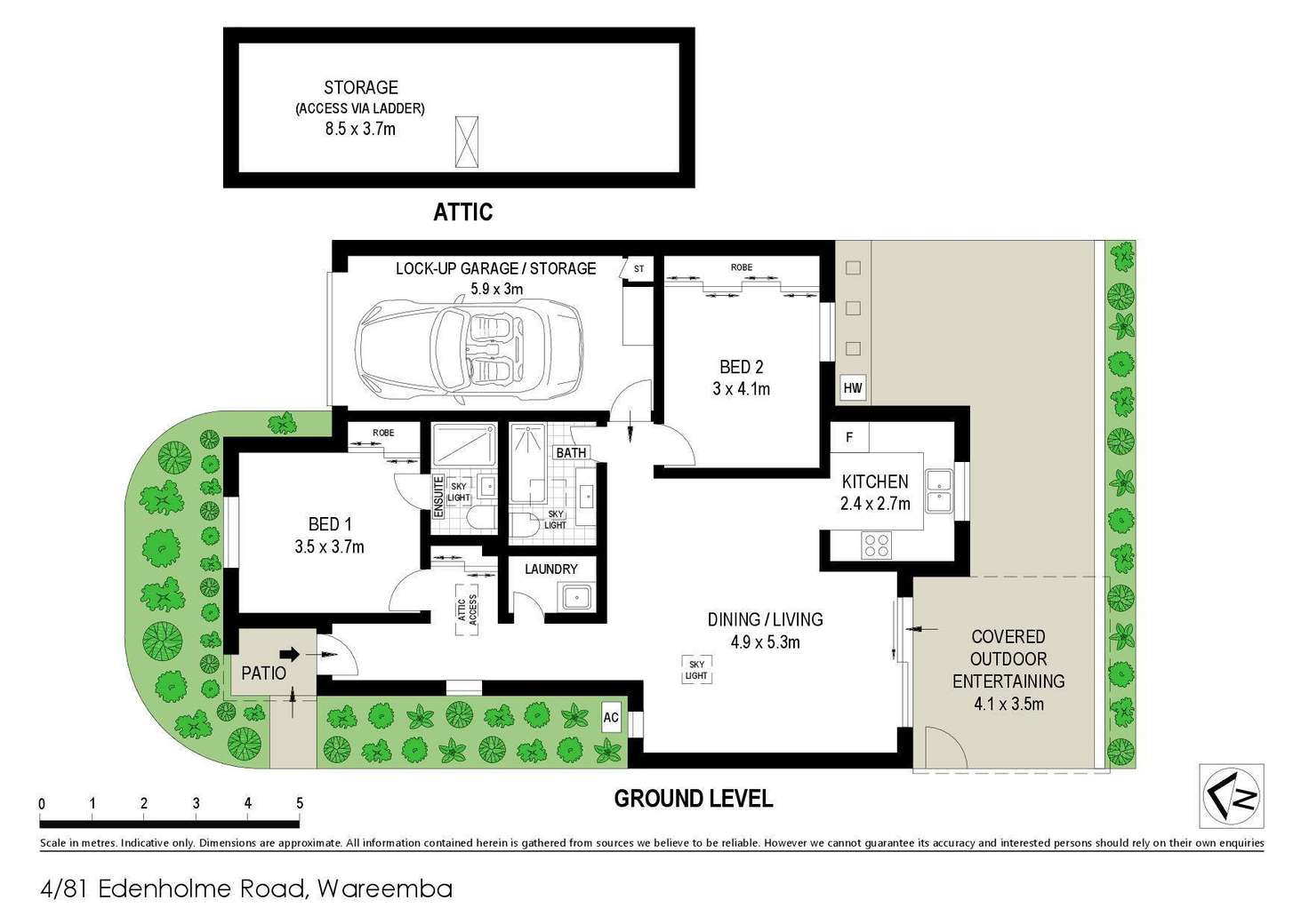 Floorplan of Homely villa listing, 4/81 Edenholme Road, Wareemba NSW 2046