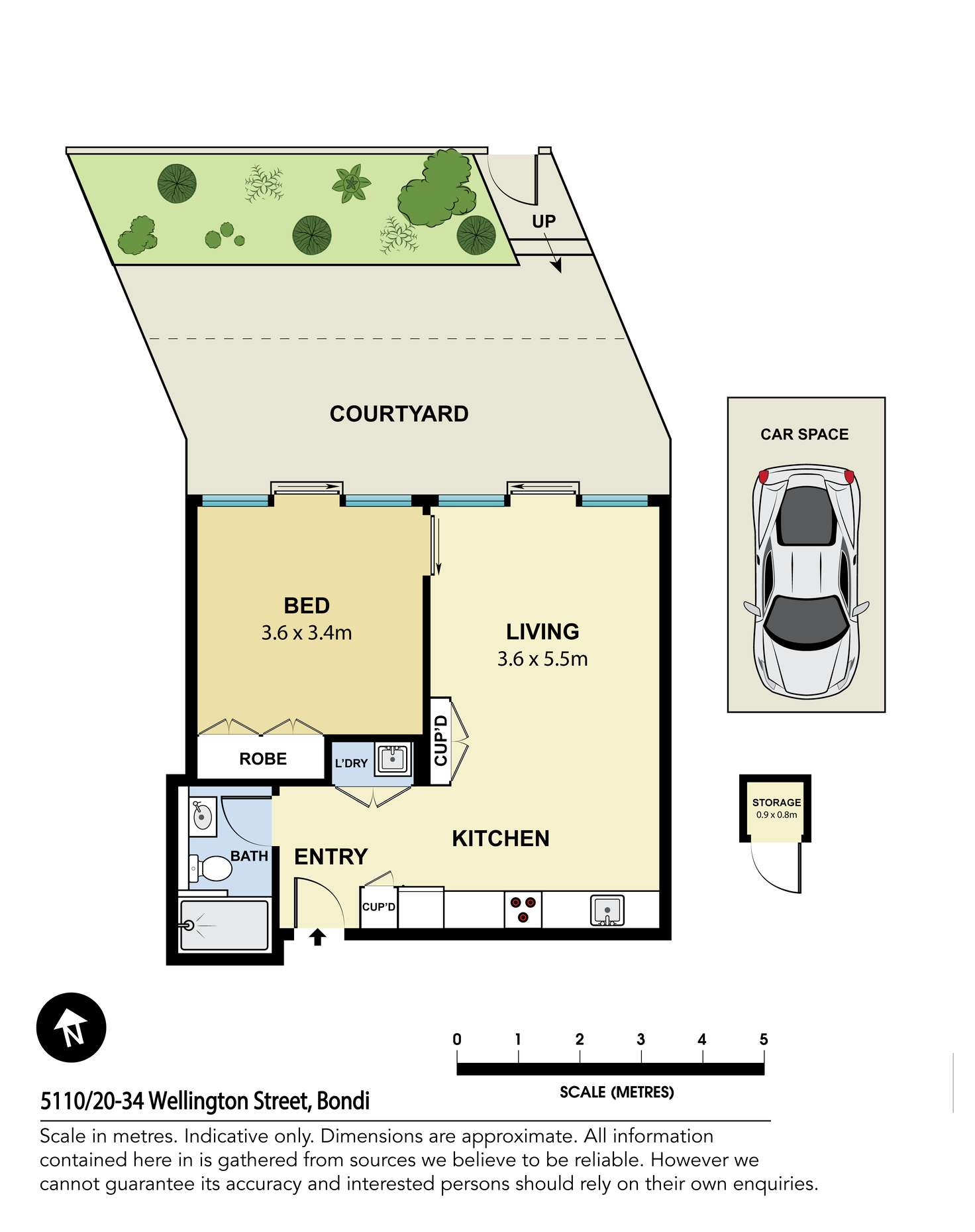 Floorplan of Homely apartment listing, 5110/30-36 Wellington Street, Bondi NSW 2026