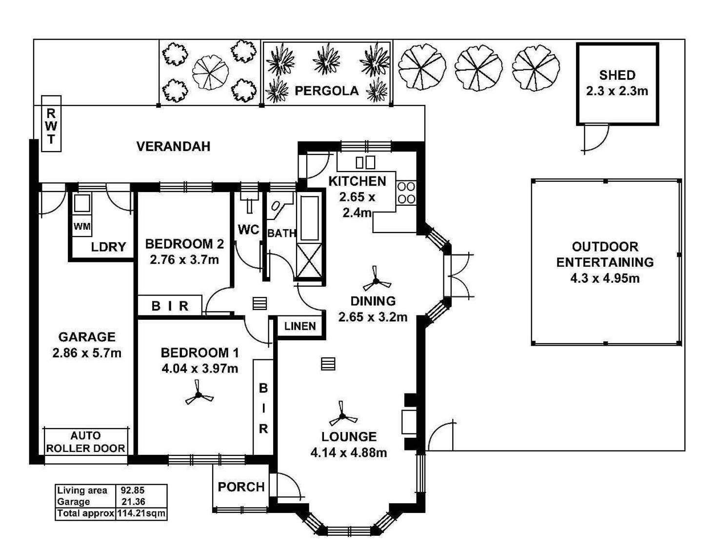 Floorplan of Homely unit listing, 1/22 Beach Street, Grange SA 5022