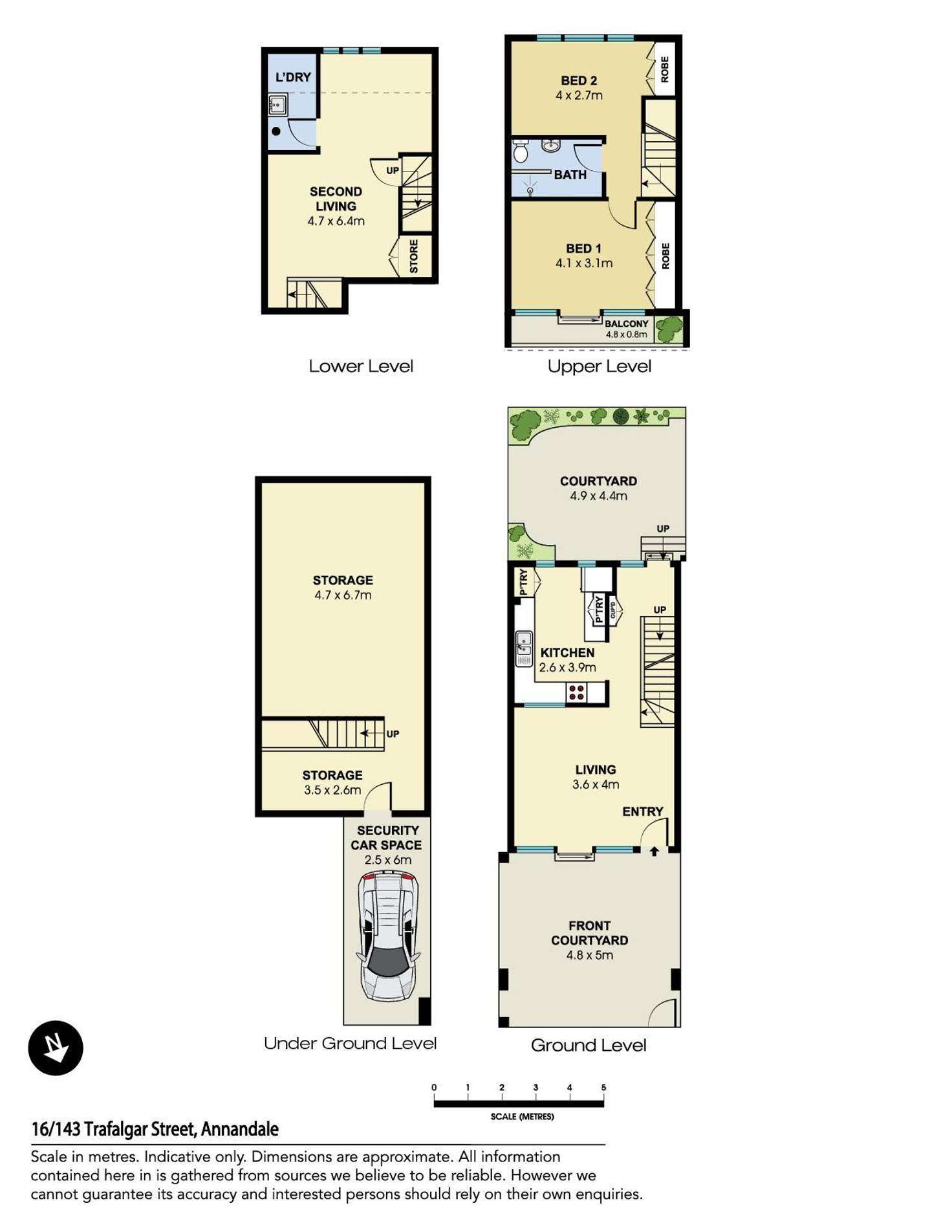 Floorplan of Homely townhouse listing, 16/143 Trafalgar Street, Annandale NSW 2038