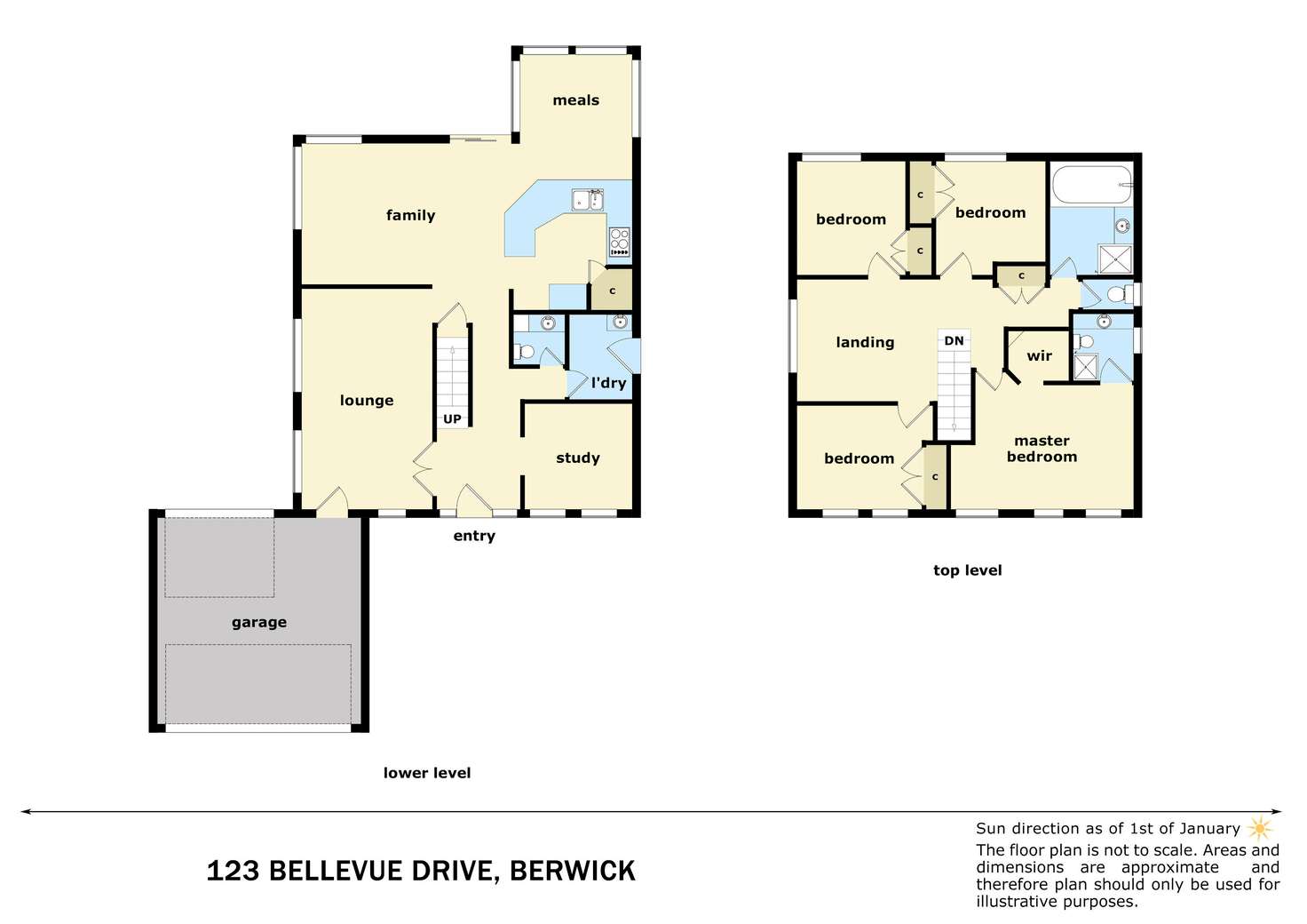 Floorplan of Homely house listing, 123 Bellevue Drive, Berwick VIC 3806