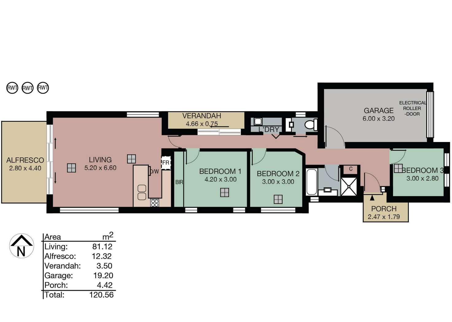 Floorplan of Homely house listing, 1/7 Walkom Place, Mount Barker SA 5251