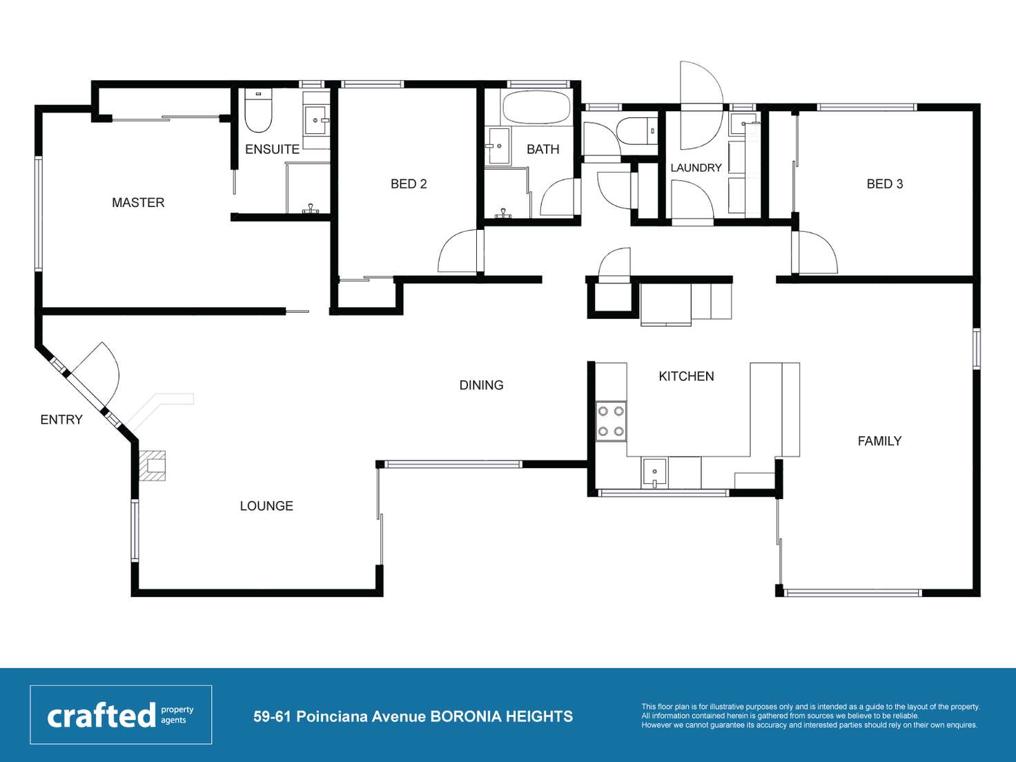 Floorplan of Homely house listing, 59 Poinciana Drive, Boronia Heights QLD 4124