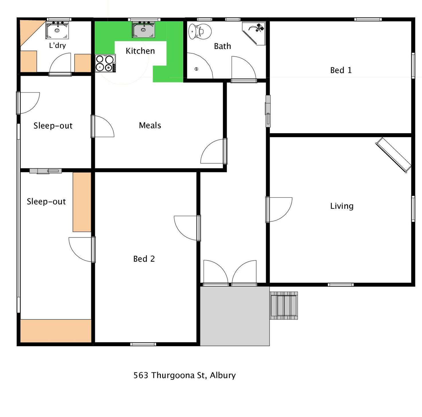 Floorplan of Homely house listing, 563 Thurgoona Street, Albury NSW 2640