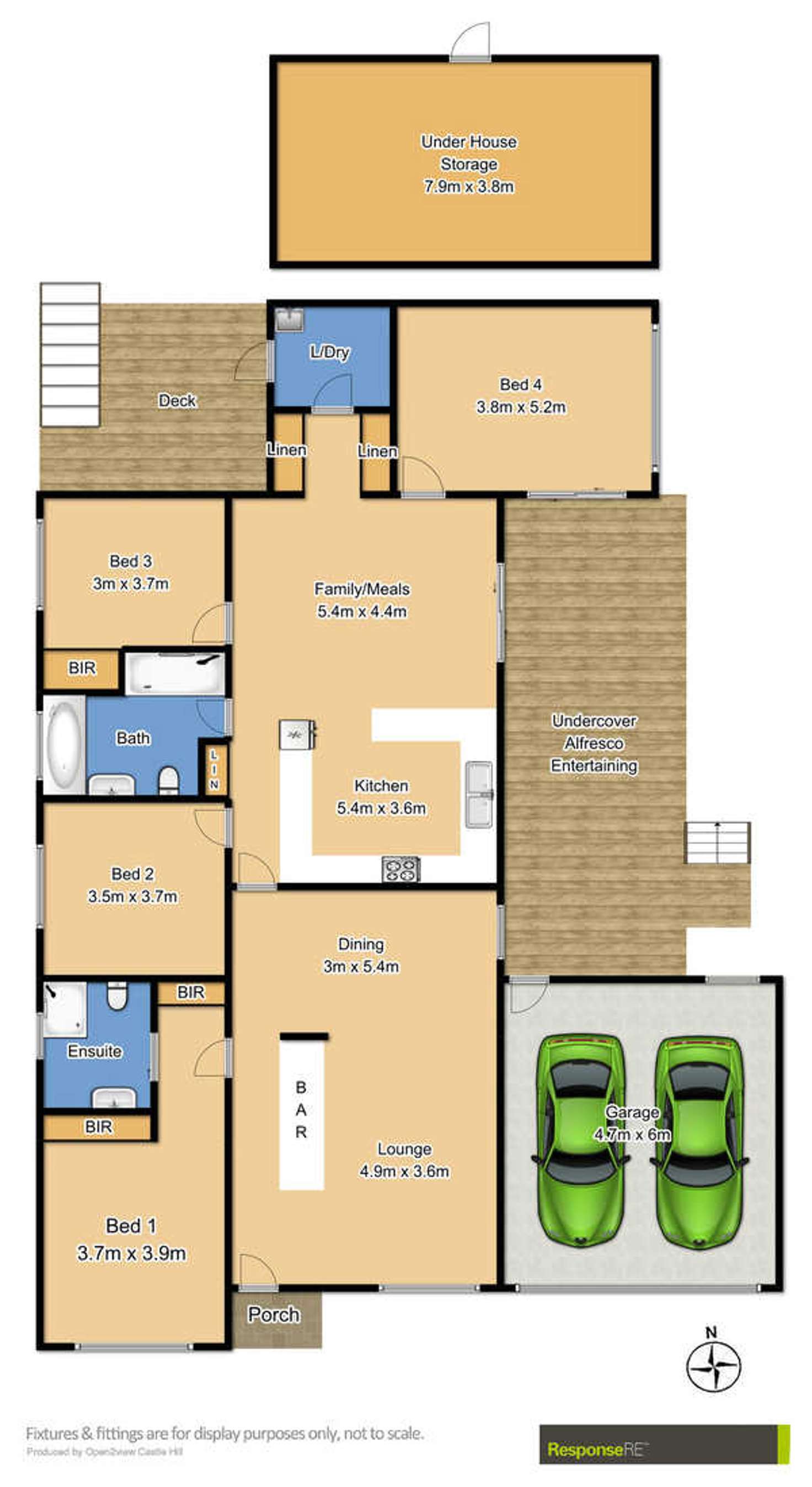 Floorplan of Homely house listing, 8 Jupiter Street, Winston Hills NSW 2153