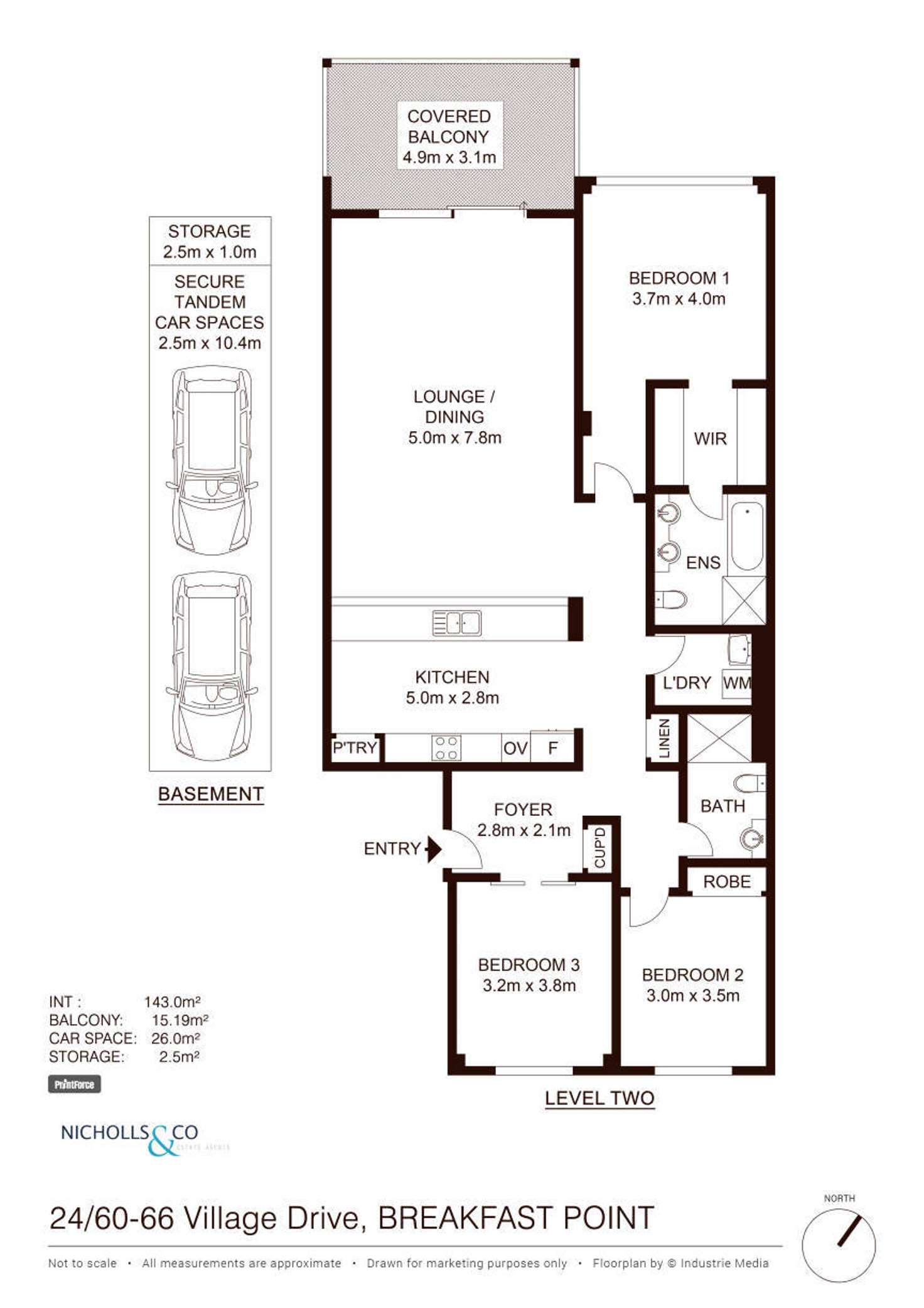 Floorplan of Homely apartment listing, 24/66 Village Drive, Breakfast Point NSW 2137