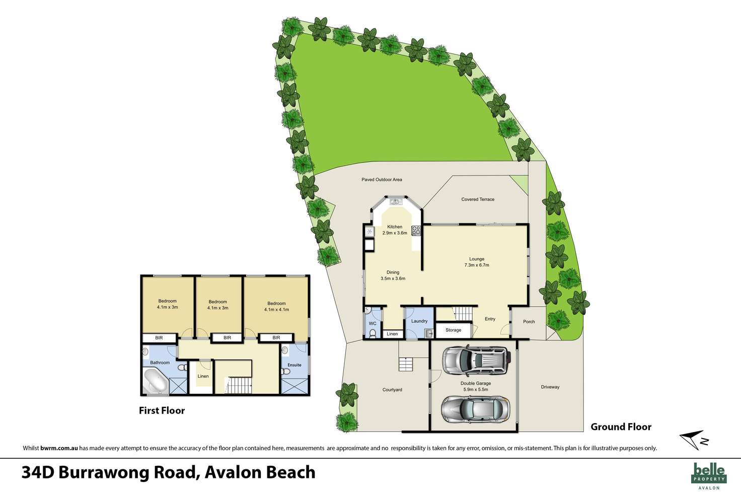 Floorplan of Homely house listing, 34d Burrawong Road, Avalon Beach NSW 2107