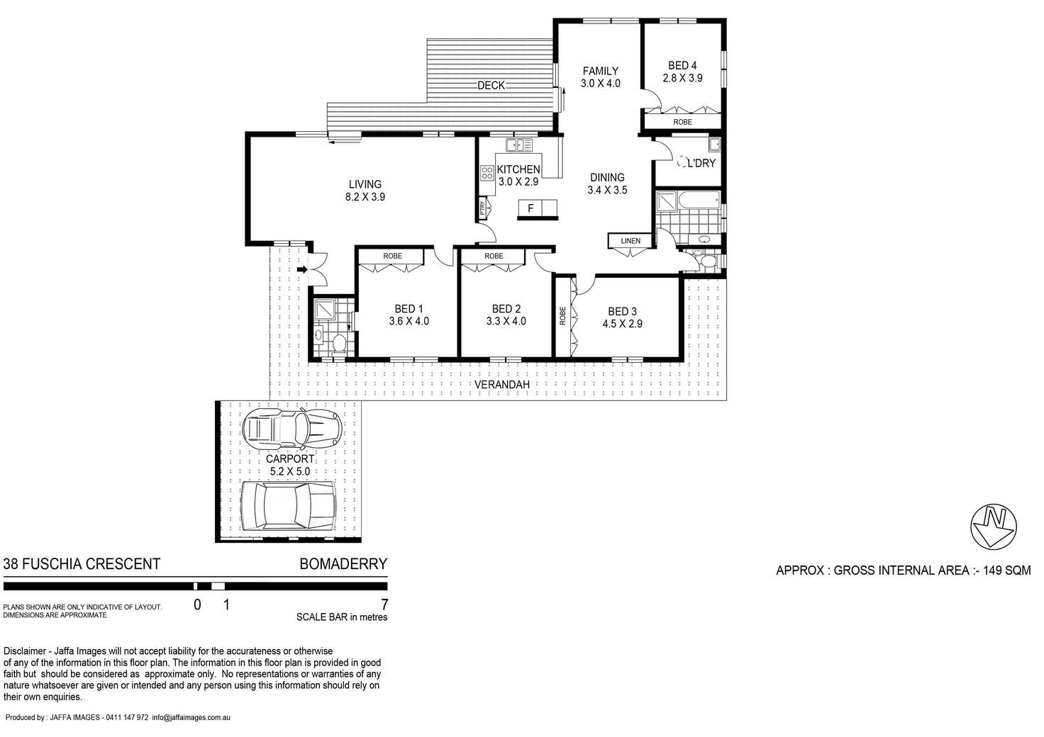 Floorplan of Homely house listing, 38 Fuchsia Crescent, Bomaderry NSW 2541