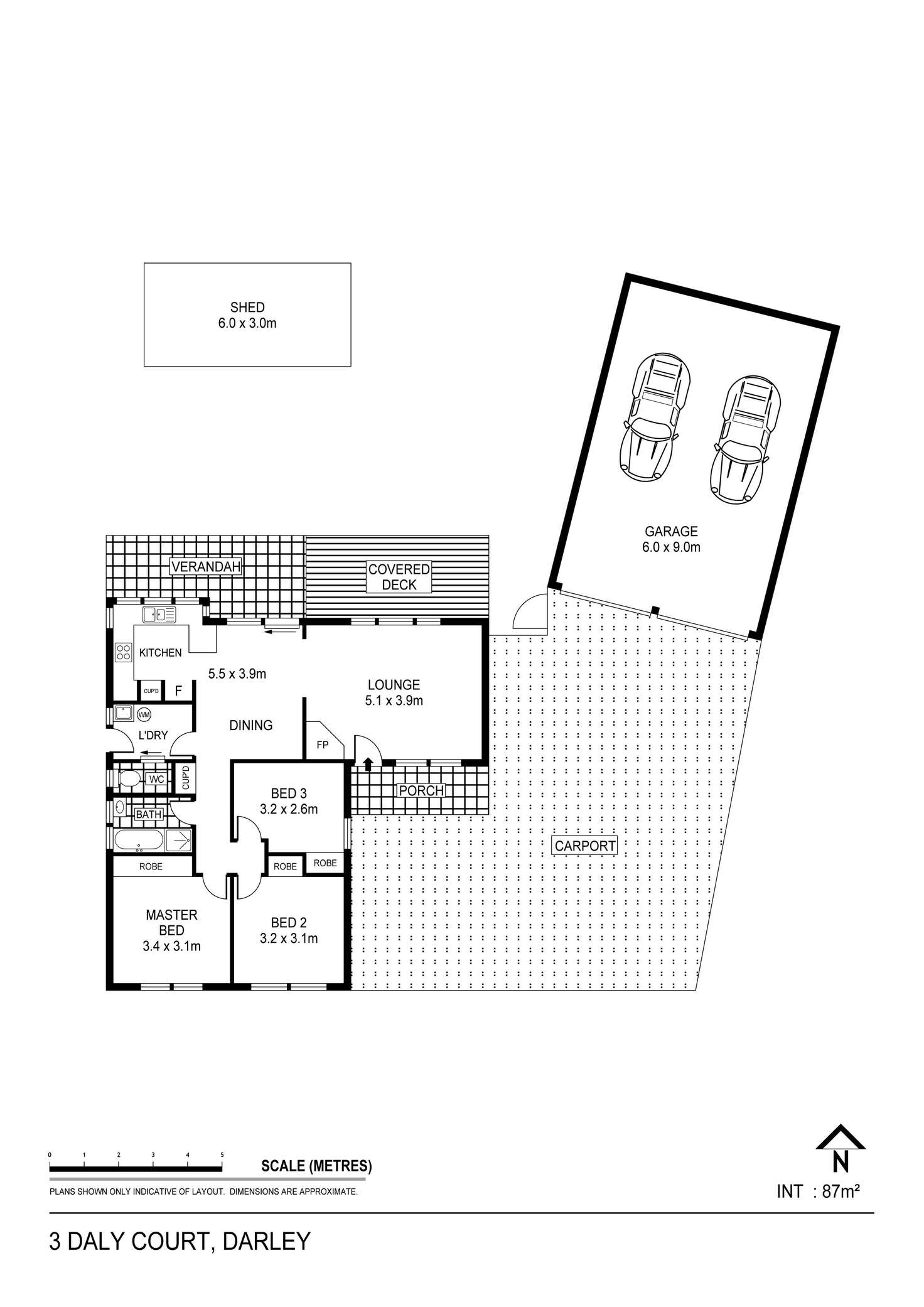 Floorplan of Homely house listing, 3 Daly Court, Bacchus Marsh VIC 3340