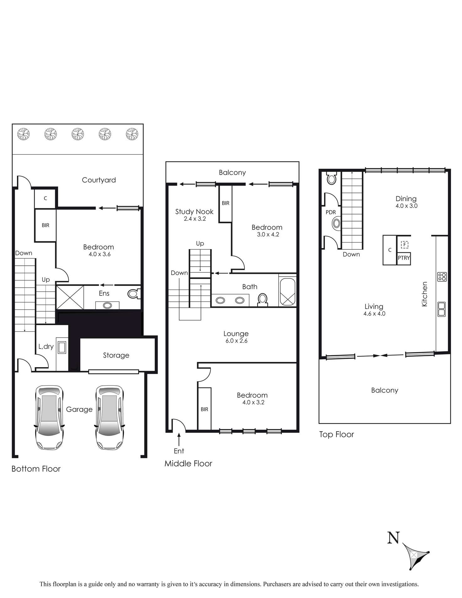 Floorplan of Homely townhouse listing, 5/2-4 Groves Street, Aspendale VIC 3195