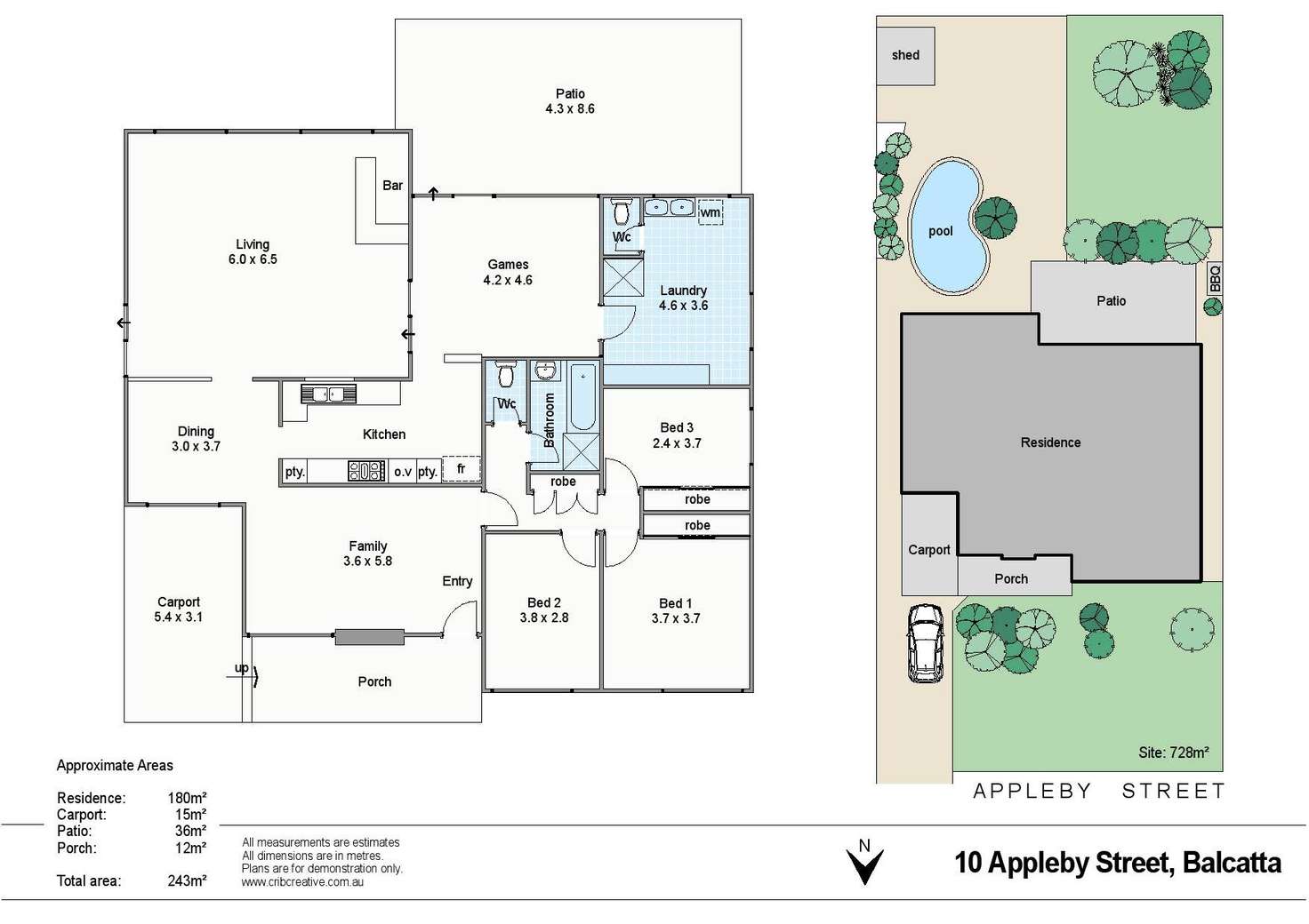 Floorplan of Homely house listing, 10 Appleby Street, Balcatta WA 6021