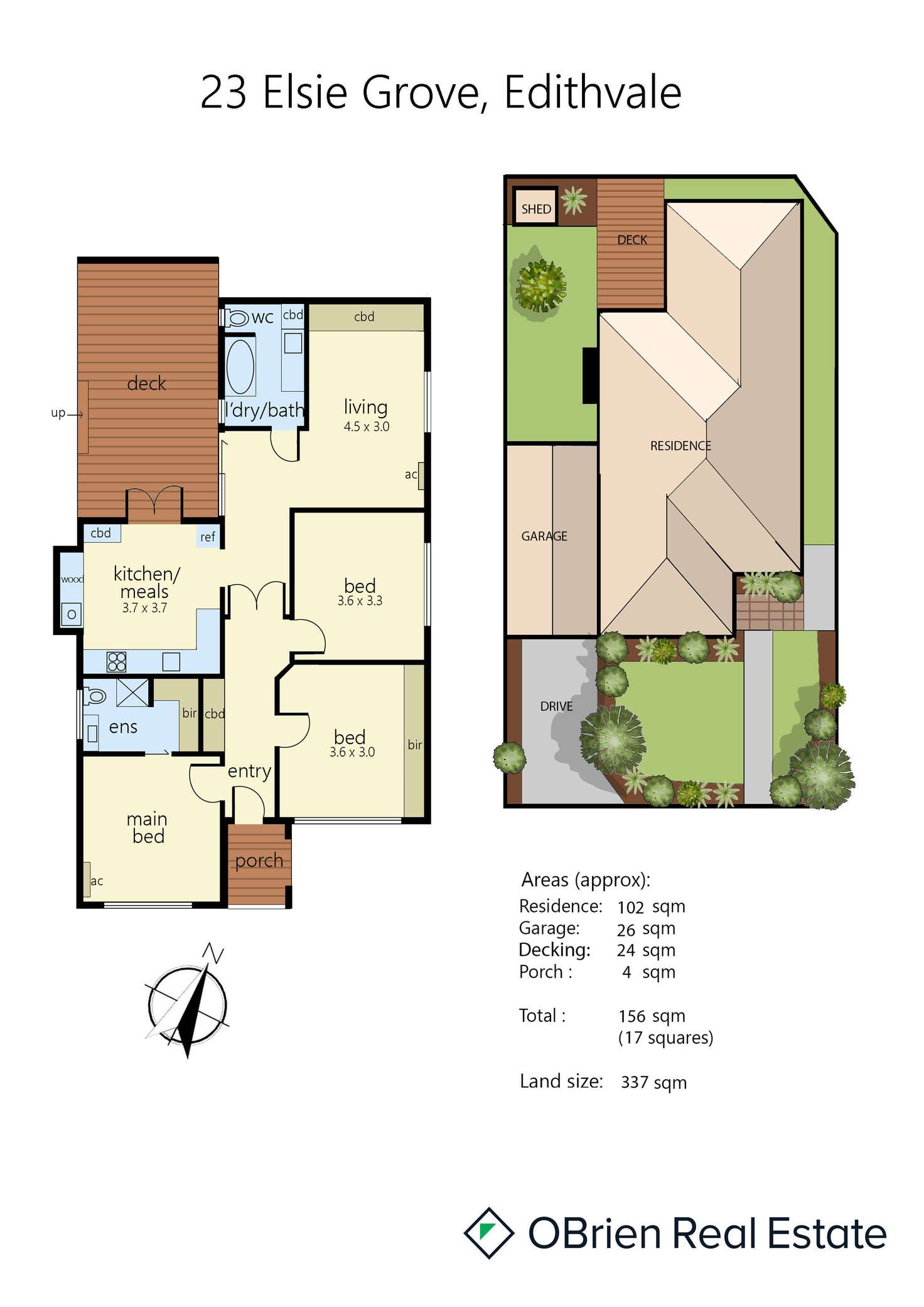 Floorplan of Homely unit listing, 23 Elsie Grove, Edithvale VIC 3196
