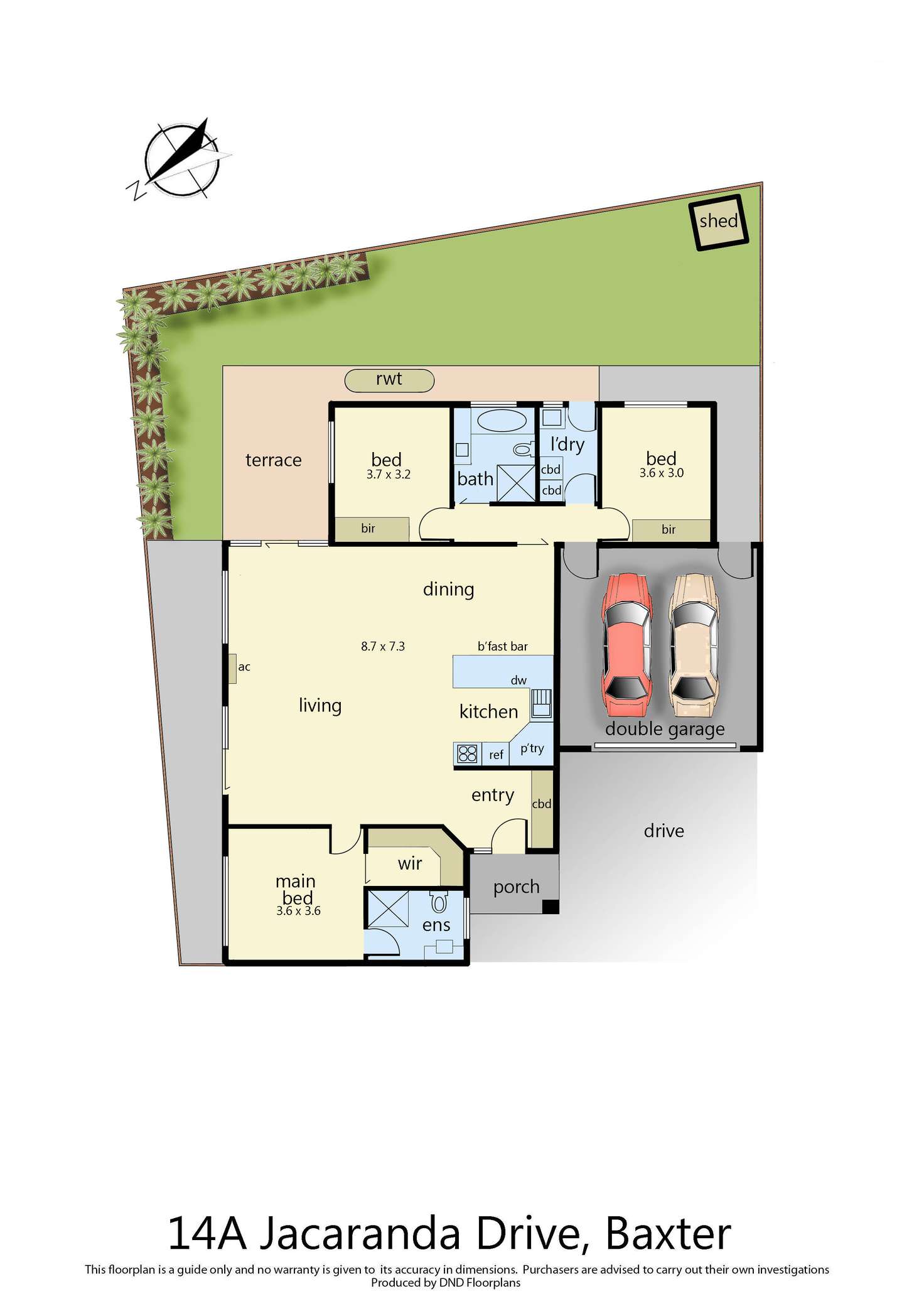 Floorplan of Homely unit listing, 14A Jacaranda Drive, Baxter VIC 3911