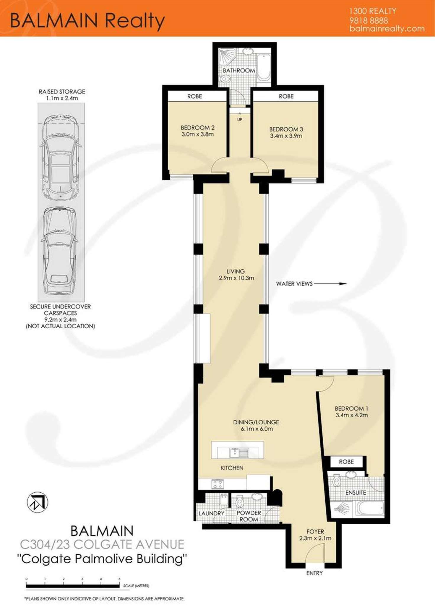 Floorplan of Homely apartment listing, Level 3/23 Colgate Avenue, Balmain NSW 2041
