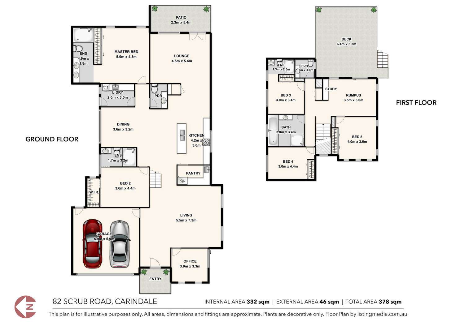 Floorplan of Homely house listing, 82 Scrub Road, Carindale QLD 4152