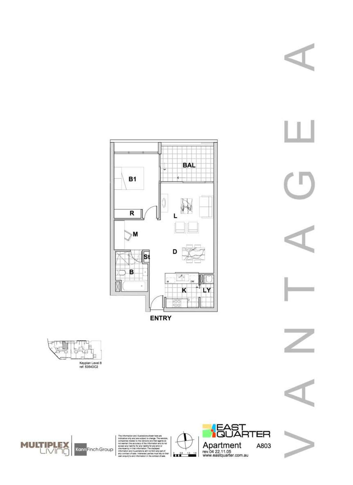 Floorplan of Homely apartment listing, A8.03/1 Jack Brabham Drive, Hurstville NSW 2220