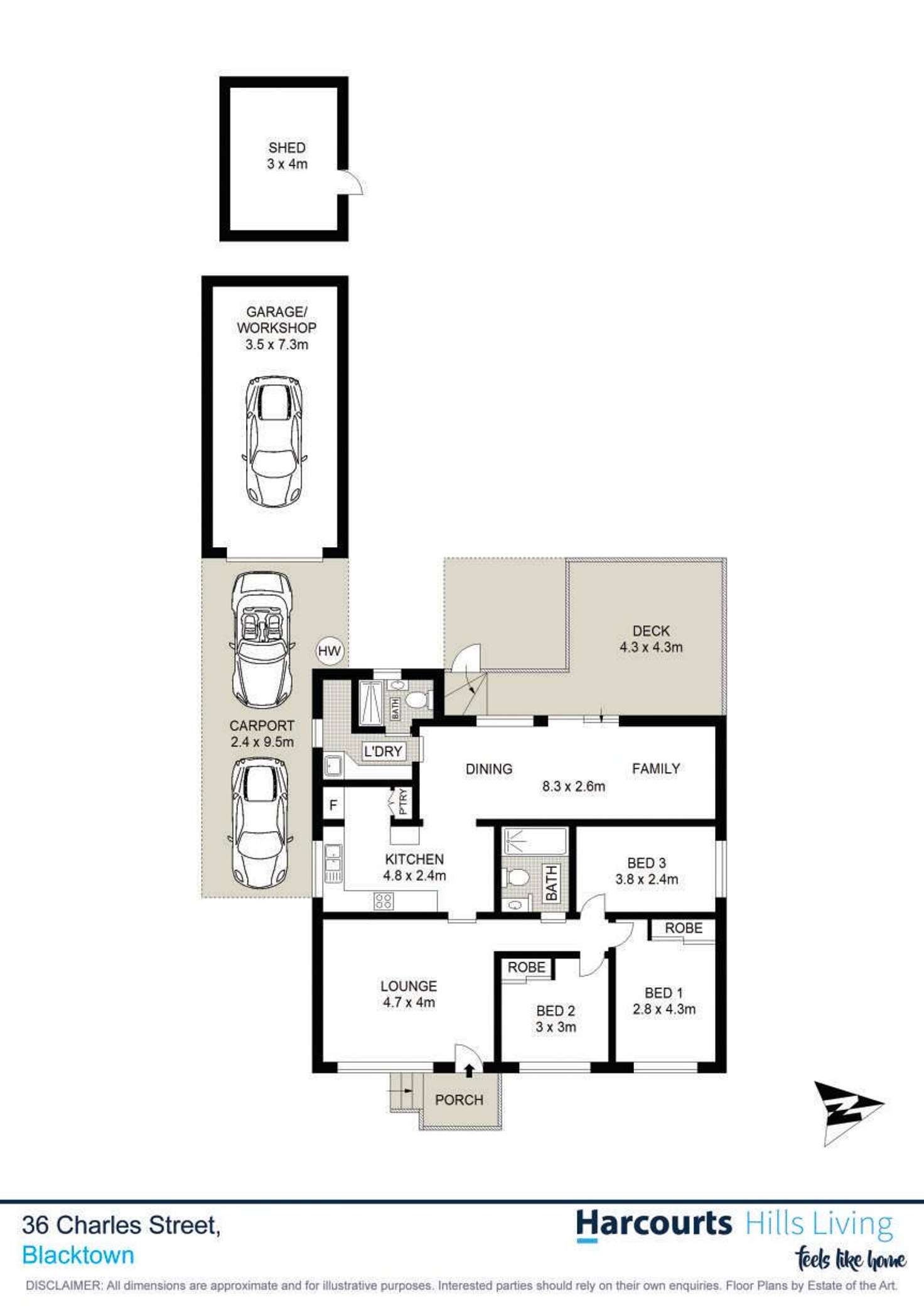 Floorplan of Homely house listing, 36 Charles Street, Blacktown NSW 2148