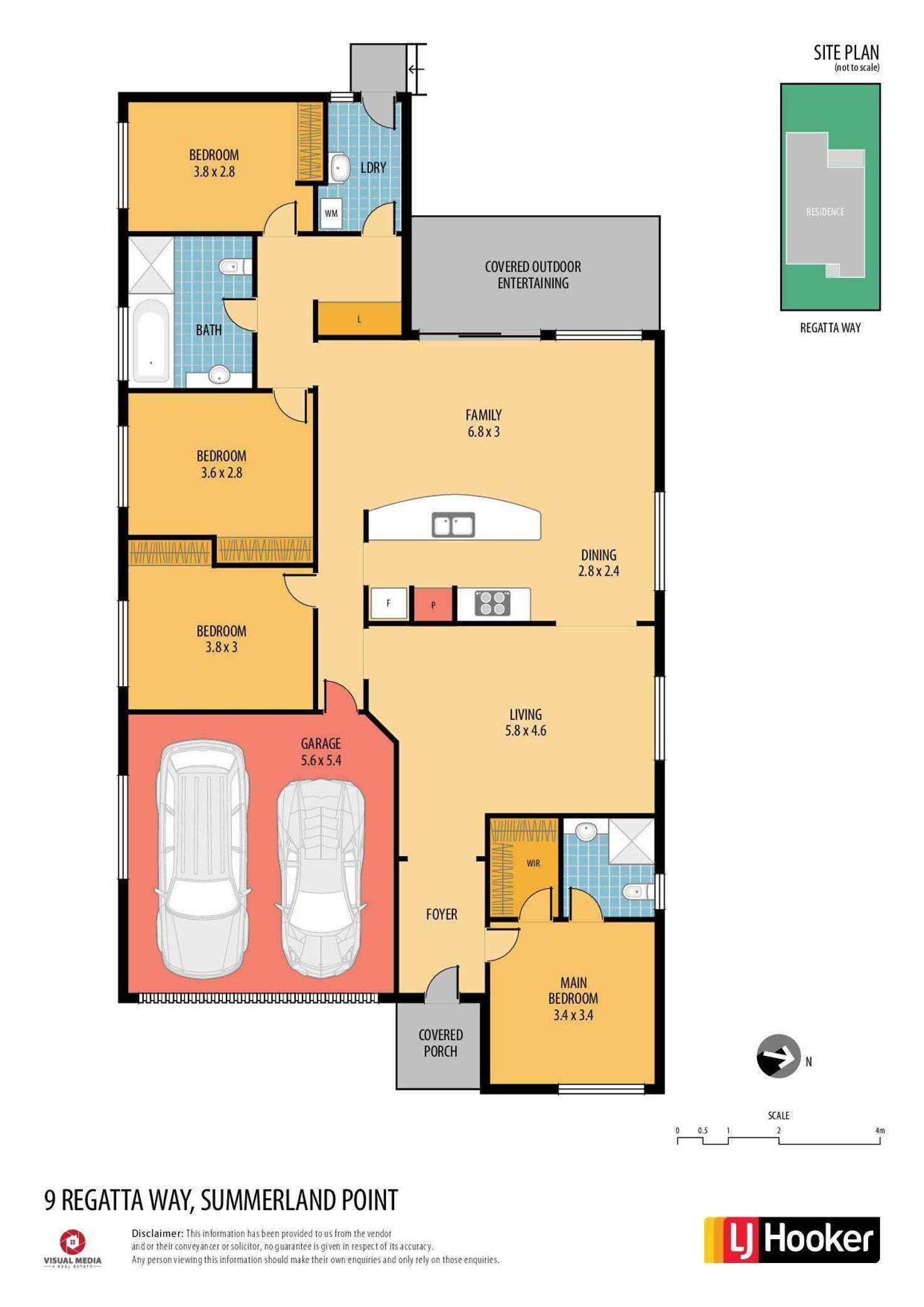 Floorplan of Homely house listing, 9 Regatta Way, Summerland Point NSW 2259